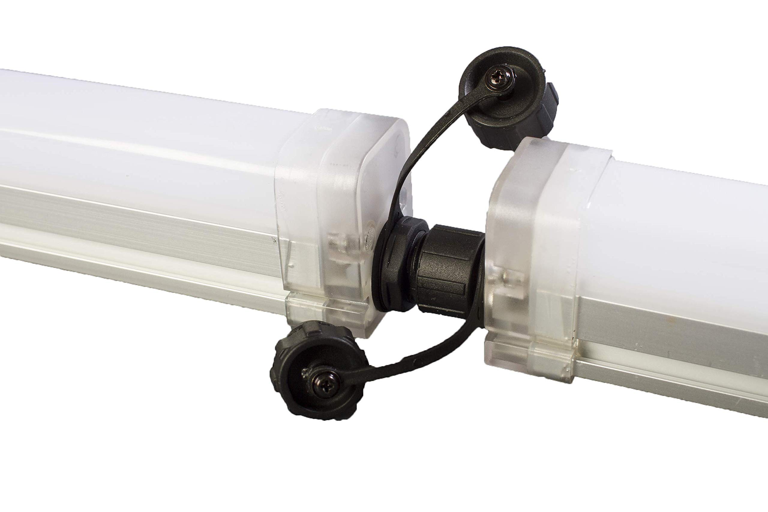 2 Pack 4FT Waterproof 30W TRIPROOF LED Light Tubes - Durable Outdoor Lighting for Parking Lots, Car Washes, Garages & Commercial Use
