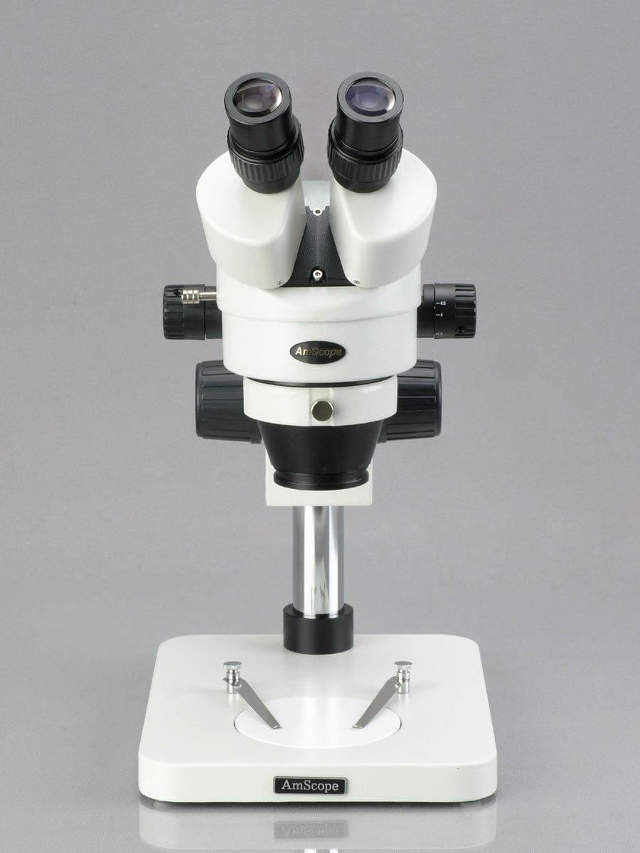 Amscope SM-1BSX 64S 3.5X-45X Zoom Stereo Microscope with 64 LED Light - Ideal for Inspection, Dissecting, Jewelry Making, and Electronics Repair