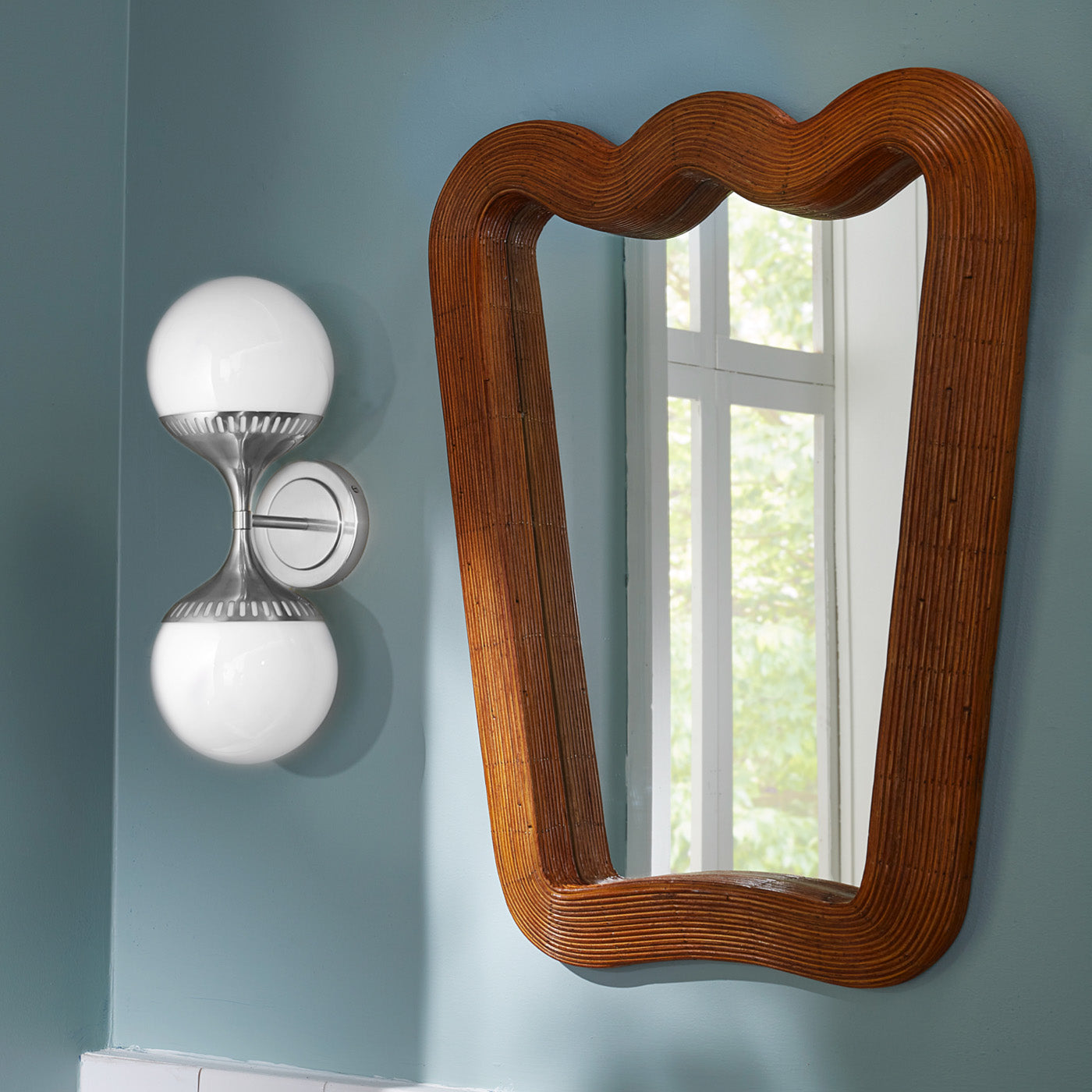 Rio End on End Sconce Wall Light - Modern Brass Finish for Living Room, Bedroom & Hallway Decor