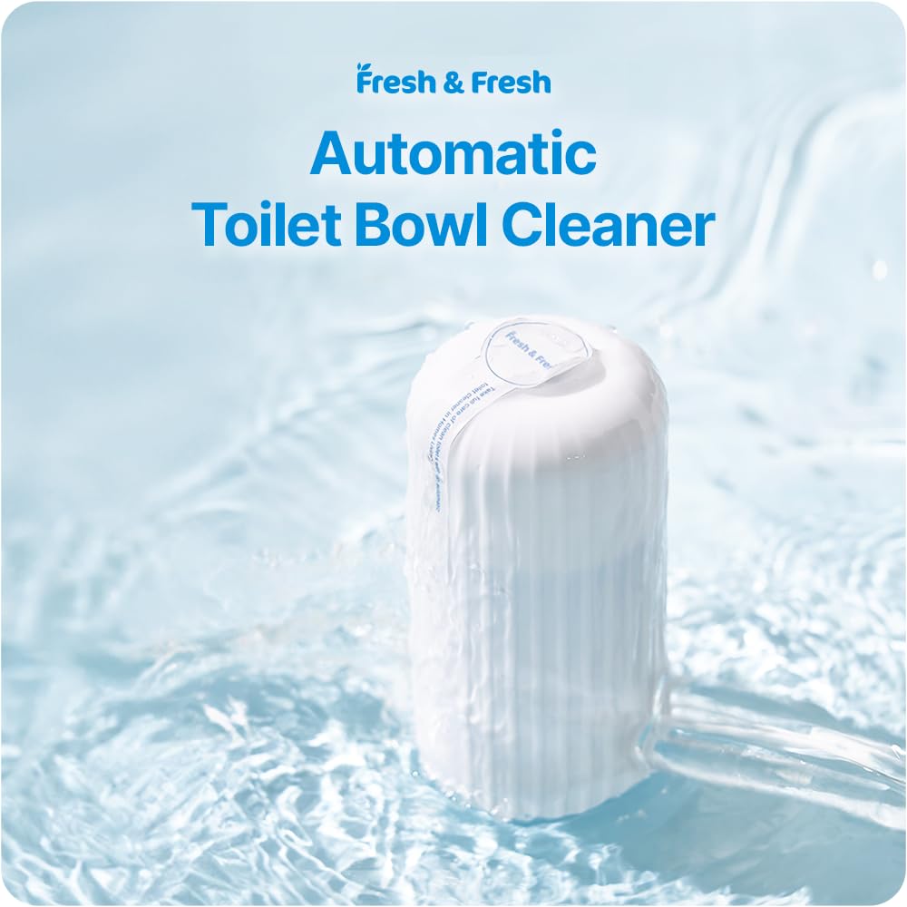 Fresh & Fresh Automatic Toilet Bowl Cleaners - 3 Pack (Up to 2500 Flushes per Bottle) | Long-Lasting Commercial & Residential Toilet Cleaner | Lasts 3-4 Months | Perfect for Homes, Offices & Restrooms