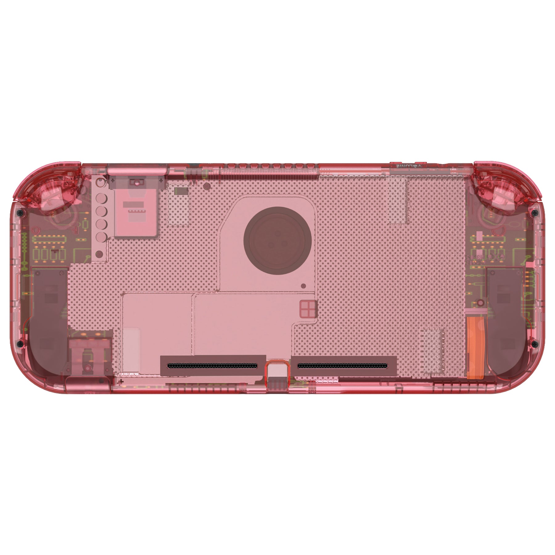 eXtremeRate Crystal Cherry Pink DIY Replacement Shell for Nintendo Switch Lite - Custom Controller Housing with Screen Protector | Durable Case Cover for NSL Handheld Console | Perfect for Gaming Enthusiasts & Personalization Lovers