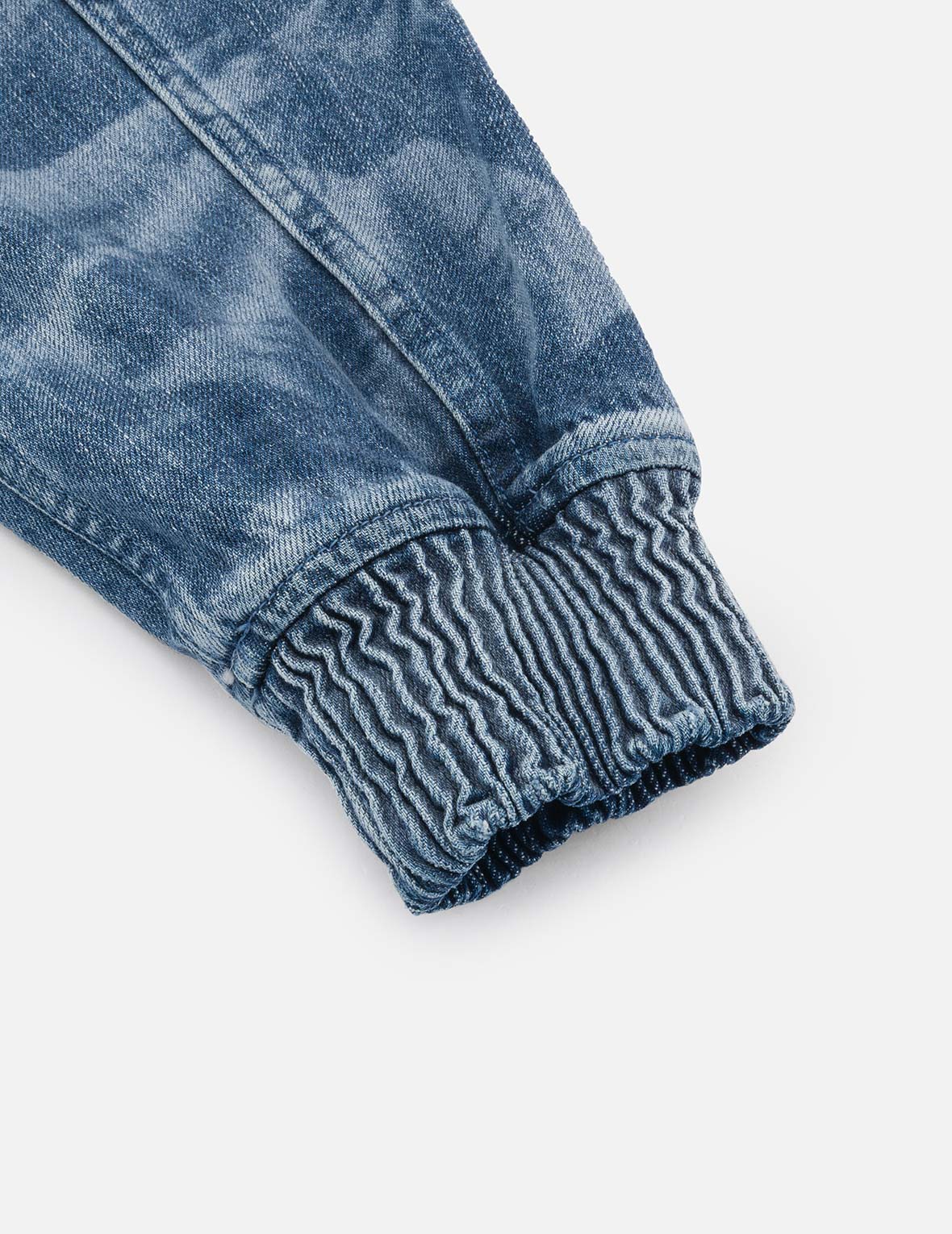 Fisherman Godhead Laser Print Loose Fit Hooded Denim Jacket for Men - Vintage Distressed Streetwear Style for Casual Outfits & Urban Fashion