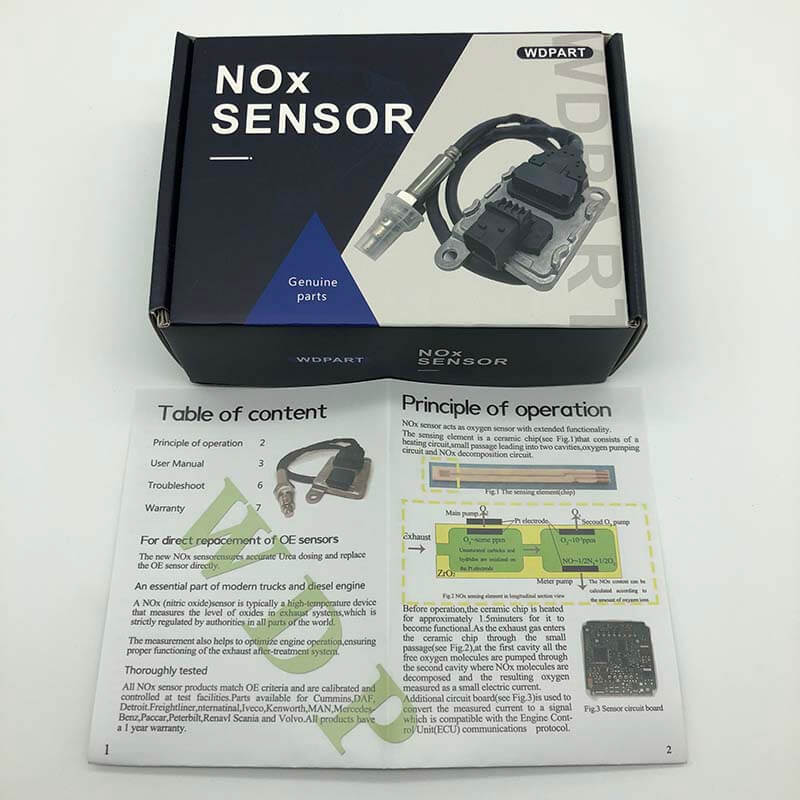 NOx Sensor 5WK9 6684A 68067521AA - Compatible with Dodge Ram 3500/4500/5500 6.7L Diesel (2011-2012) 12V - Replacement for Nitrogen Oxide Sensor - Perfect for Off-Roading & Heavy-Duty Towing