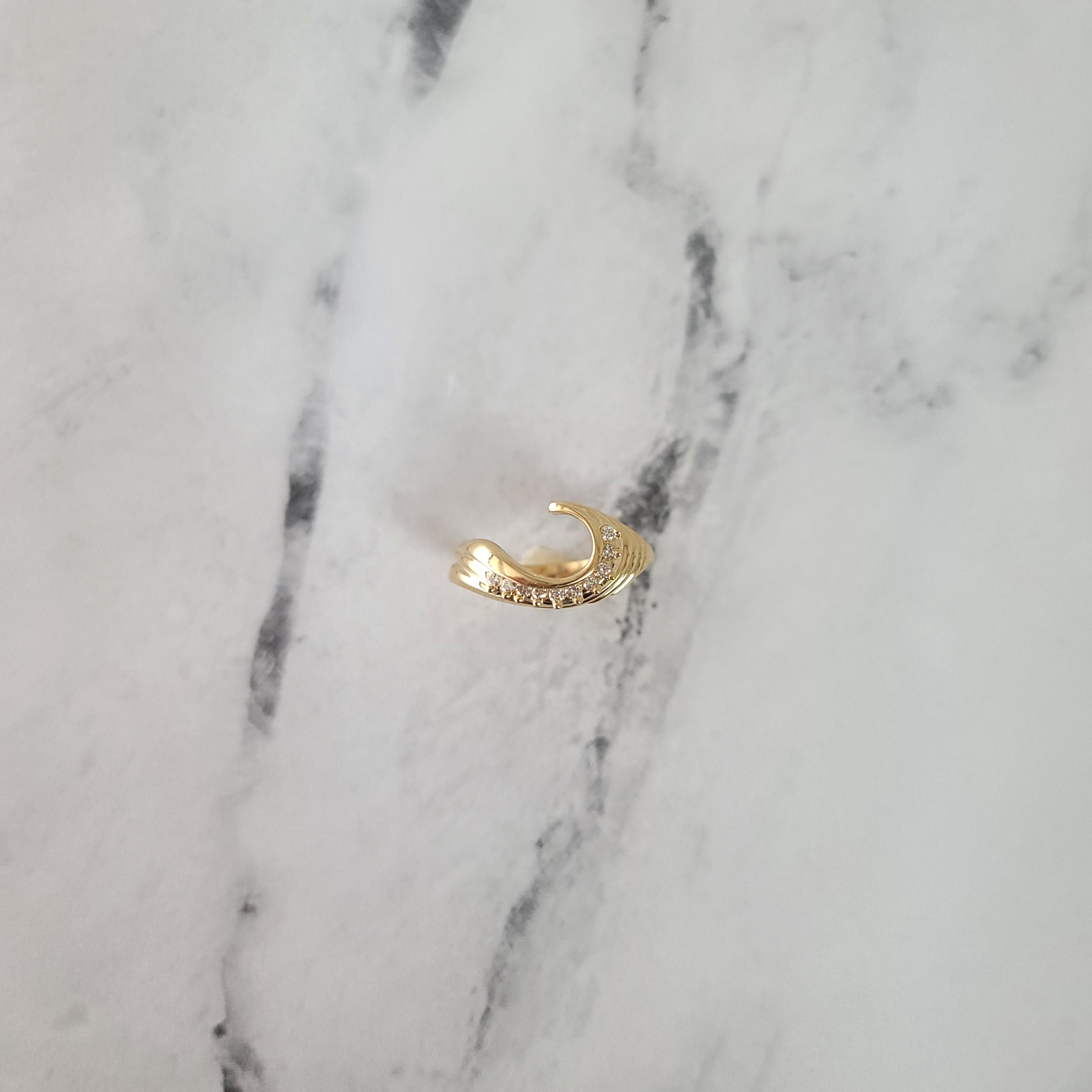 14K Yellow Gold Diamond Ring Wrap Enhancer - 0.15cttw Wedding Band for Engagement Rings, Anniversary Gifts & Bridal Jewelry