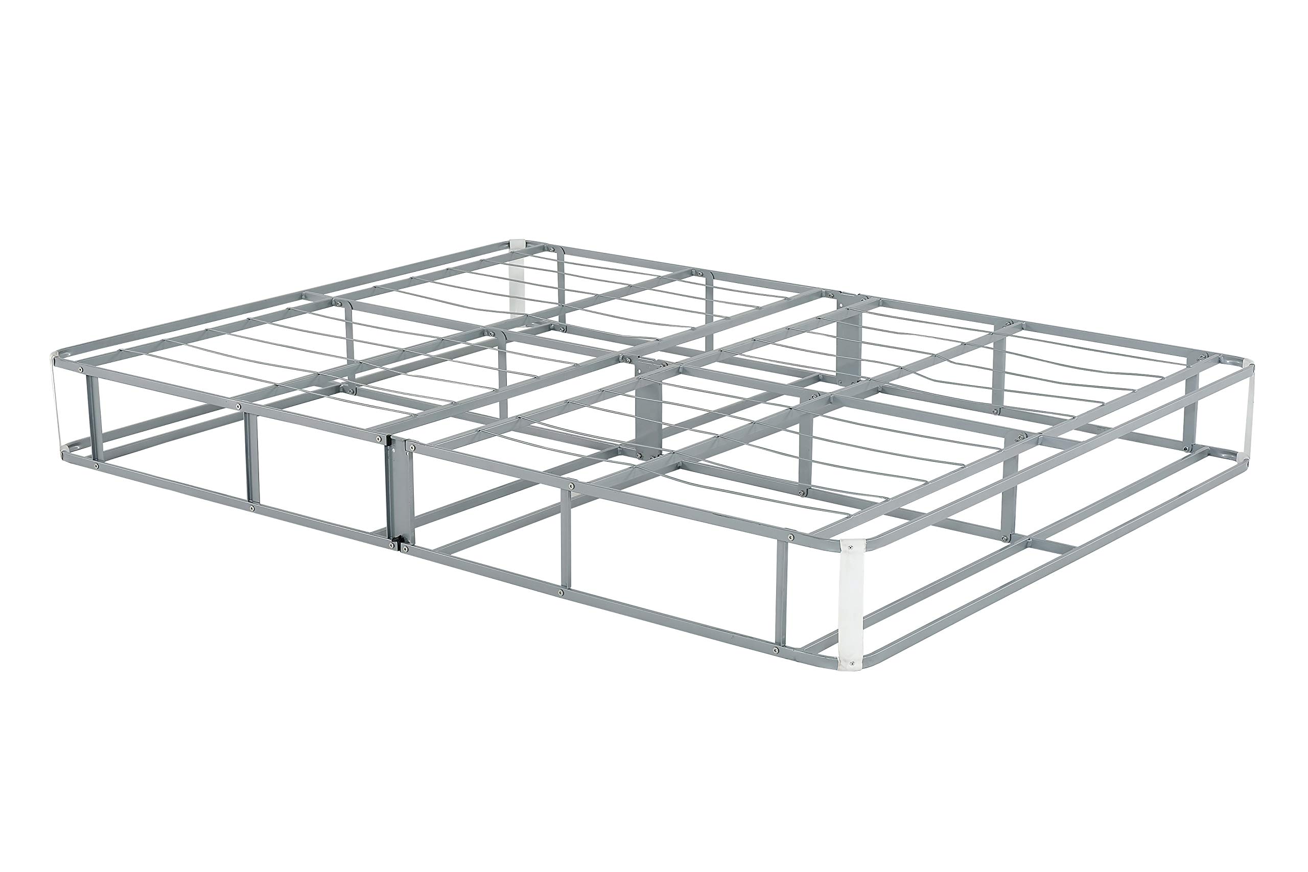 **Primo International Delta Bed Frame - Queen Size, Gray Wooden Platform Bed with Headboard & Storage | Modern Bedroom Furniture for Small Spaces & Apartments**