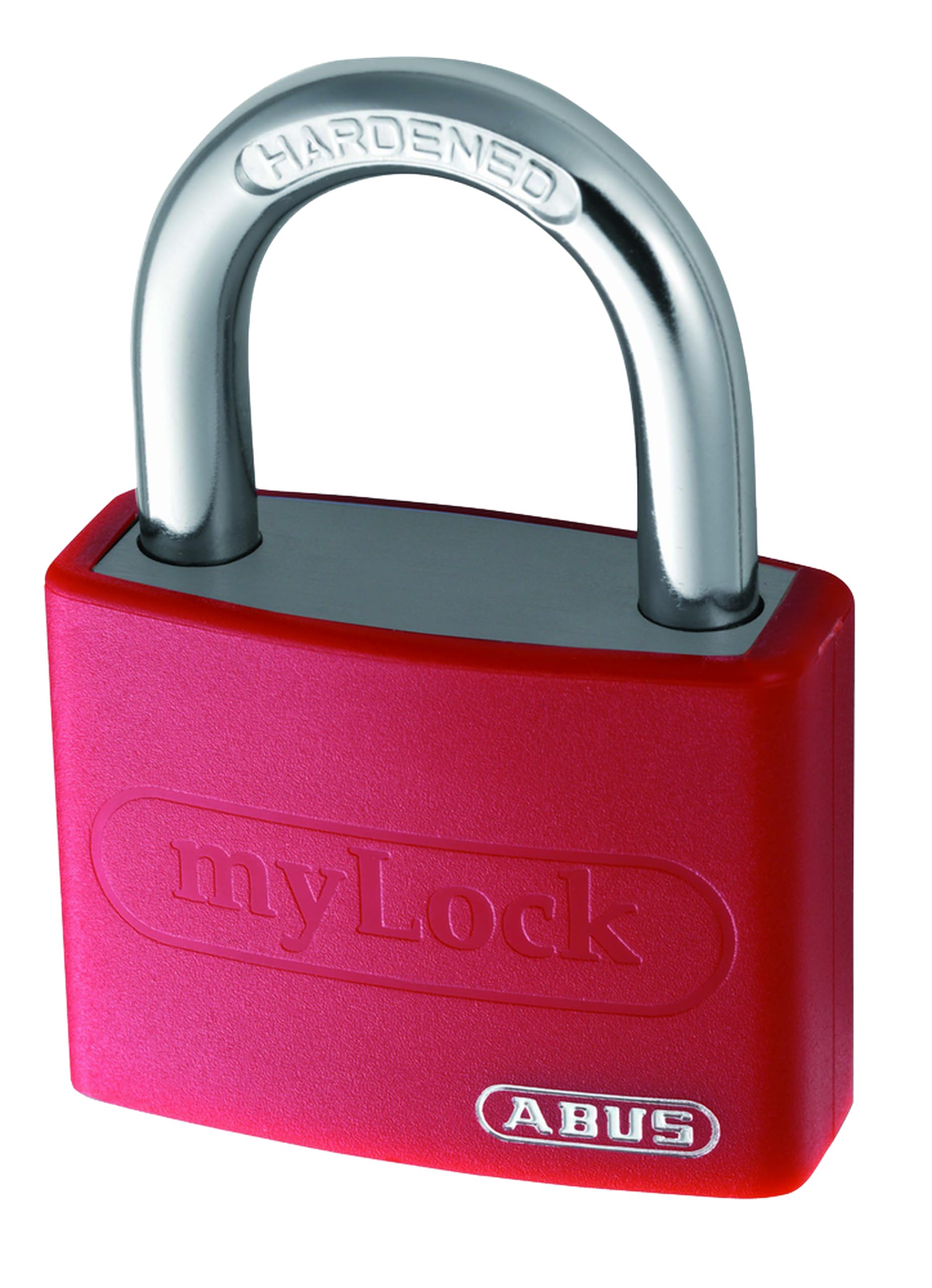 ABUS 65AL40RED Open Shackle Padlock - High Security Lock with 40mm Steel Body & Keyed Entry (Red) - Ideal for Gates, Storage Units & Outdoor Equipment Protection