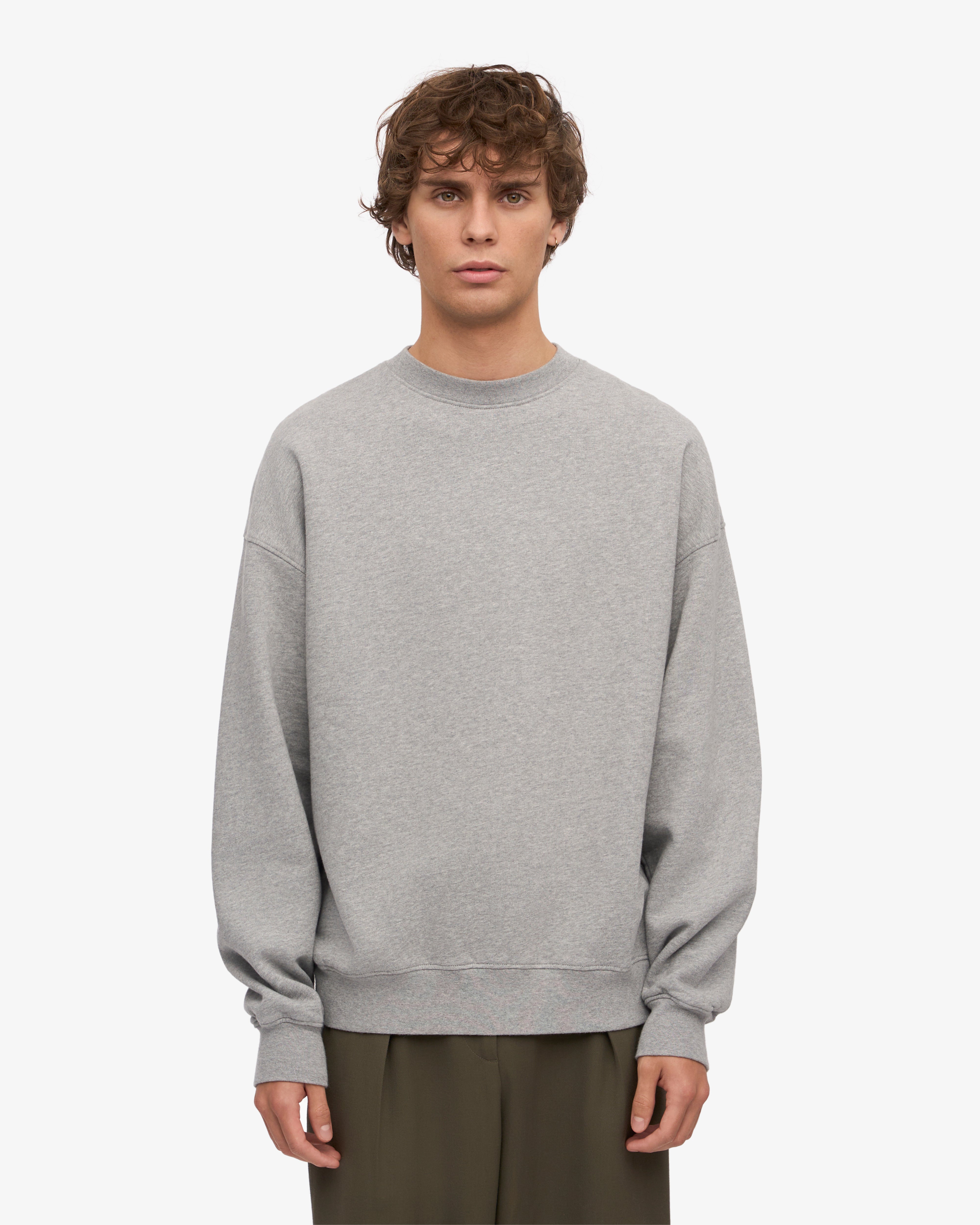 Organic Oversized Crewneck Sweatshirt - Emerald Green - Cozy & Stylish Loungewear for Women - Perfect for Casual Outings, Relaxing at Home, and Layering in Cool Weather