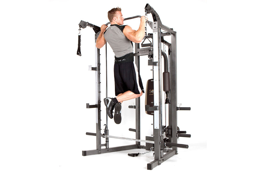 Marcy SM-4008 Smith Machine Home Gym - Full Body Workout Equipment for Strength Training | Perfect for Home Gym, Weight Lifting & Fitness Enthusiasts