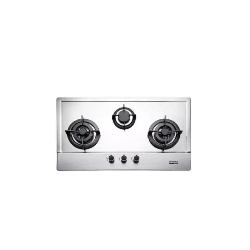 Europace ECH5501DBK 90cm Slimline Range Hood + EBH3391U Otimmo 3 Burner Built-in Gas Hob Cooker - Modern Kitchen Cooking Solution for Home Chefs and Compact Spaces