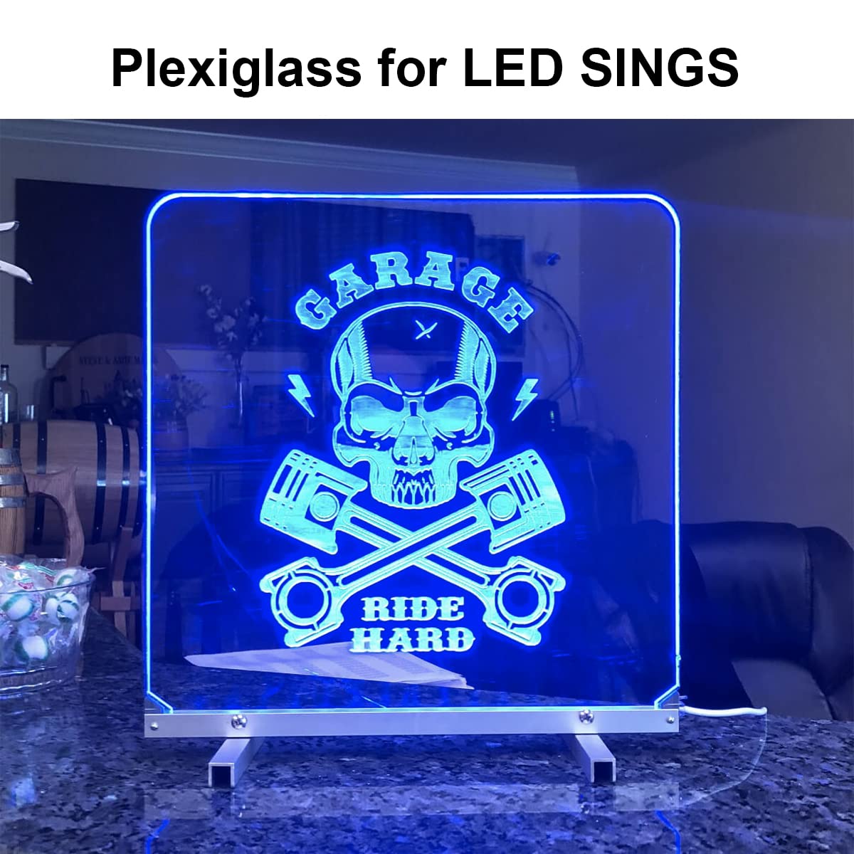 1/4 Inch Thick Clear Acrylic Sheets 24x24 Inch - 2 Pack Plexiglass Panels for DIY Displays, Signs, Craft Projects - Shatter-Resistant & UV Protected - Perfect for Home Decor, Office Partitions & Art Projects