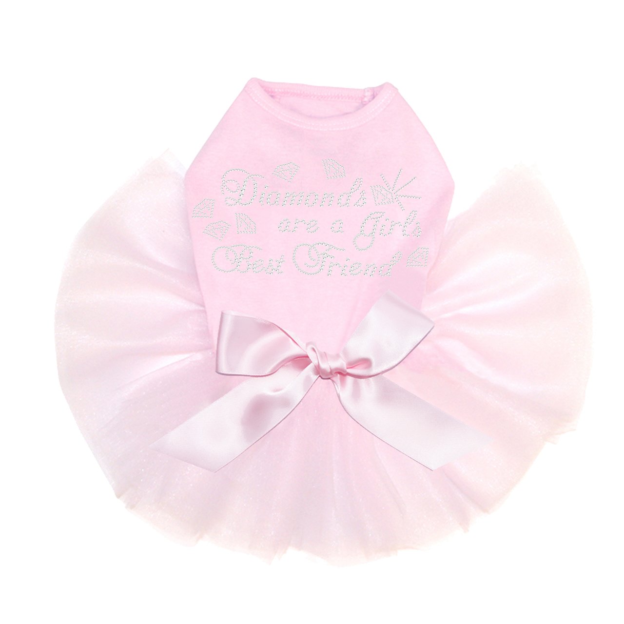 Dog Tutu Dress for Small Dogs - Pink Pet Costume with Diamonds for Parties & Photo Shoots | Perfect for Birthdays, Halloween & Dress-Up