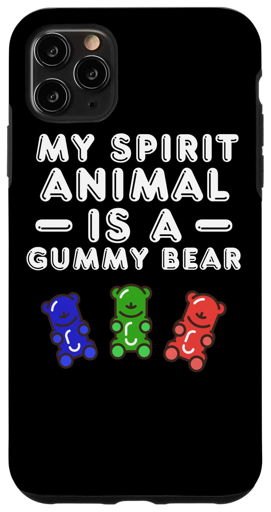 iPhone 11 Pro Max Case - Cute Gummy Bear Candy Design, Shockproof Protective Cover for Women & Men - Perfect for Daily Use, Travel & Gift Giving