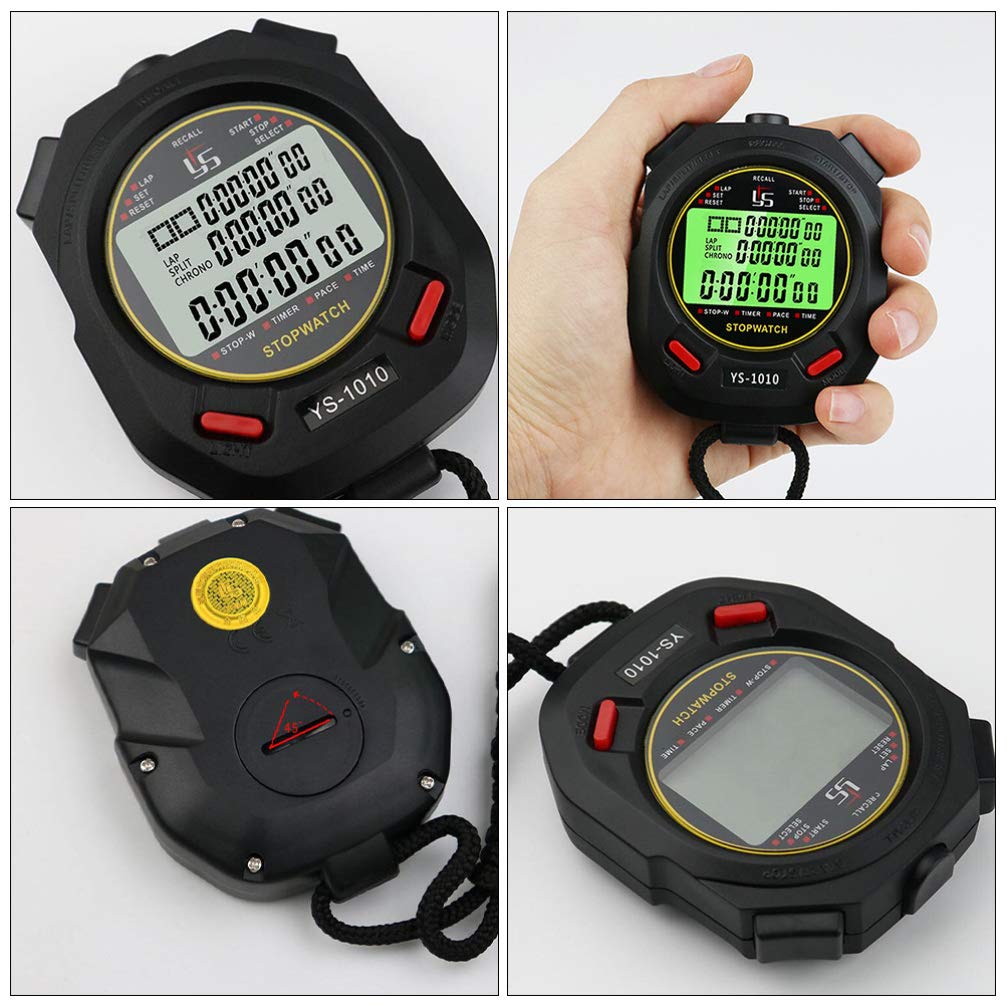 VOSAREA Waterproof Digital Stopwatch - Sports Timer with LED Display for Running, Swimming, Training & Match Timing | Professional Water-Resistant Stop Watch for Athletes, Coaches & Fitness Enthusiasts