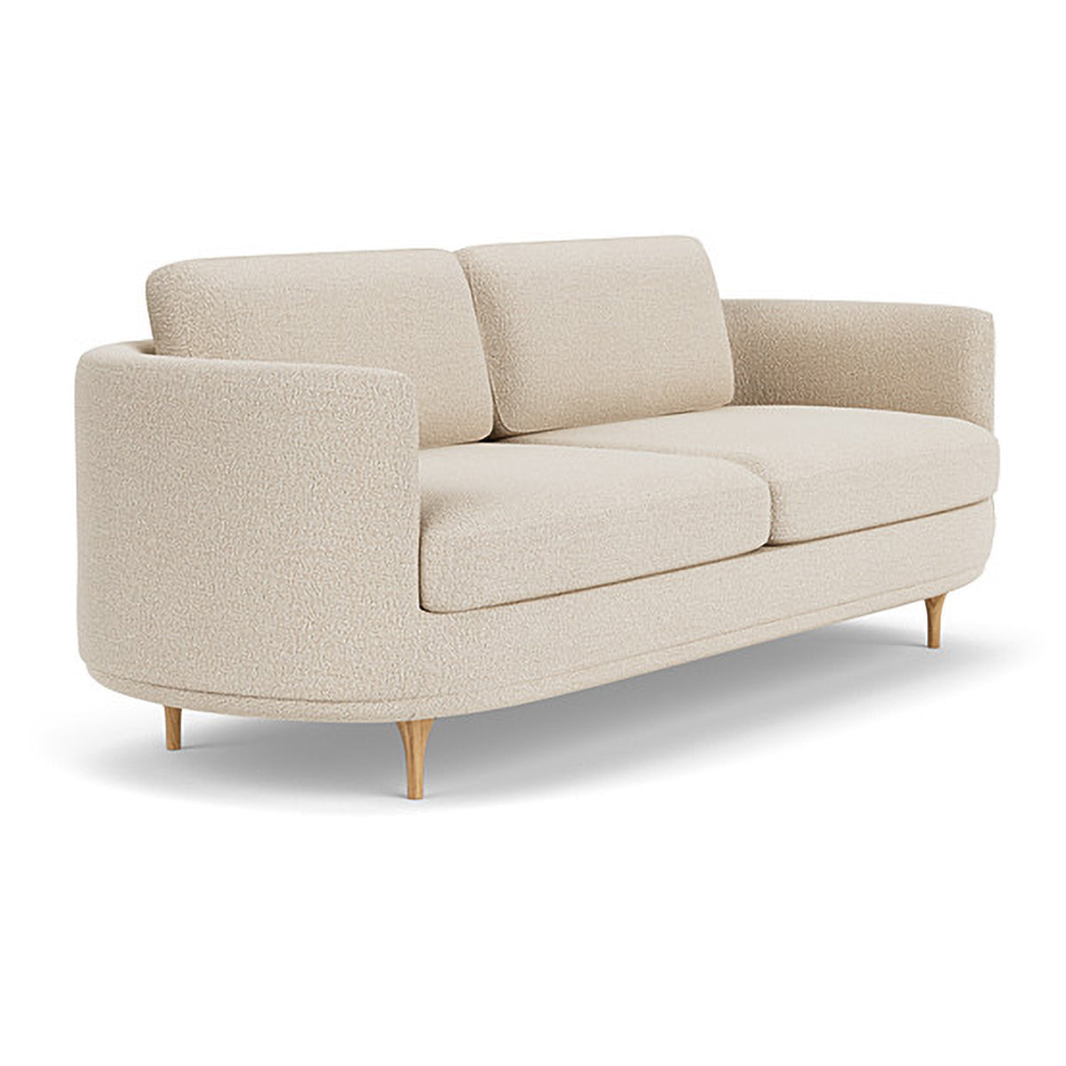Elinor Boucle 3-Seater Sofa - Modern Upholstered Couch for Living Room, Lounge & Office - Soft Chenille Fabric Sectional Sofa with Comfortable Cushions