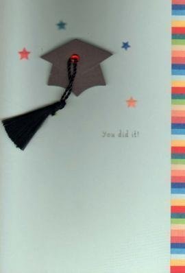 Graduation Card - Congratulations You Did It! - Perfect for High School & College Graduation Parties, Gifts & Celebrations