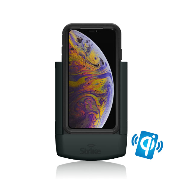 iPhone XS Max Wireless Charging Car Mount Holder - Compatible with OtterBox Defender Case | Hands-Free Charging Stand for Driving, Commuting & Road Trips