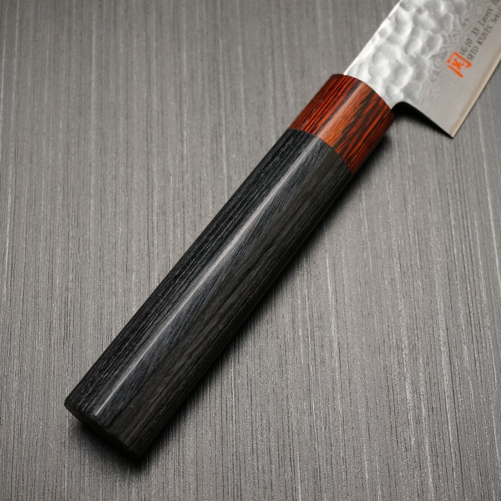 Premium SETO 33-Layer Hammered Nickel Damascus VG10 Santoku Knife 150mm (6 Inch) - Japanese Kitchen Knife for Slicing, Dicing & Chopping Vegetables, Fruits & Meat - Perfect for Home Chefs & Culinary Enthusiasts