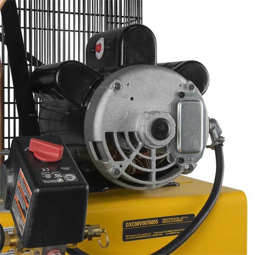 DeWALT DXCMV5076055 60 Gallon 175 PSI Stationary Electric Air Compressor - Heavy Duty Industrial Air Tool for Construction, Woodworking & Automotive Repair
