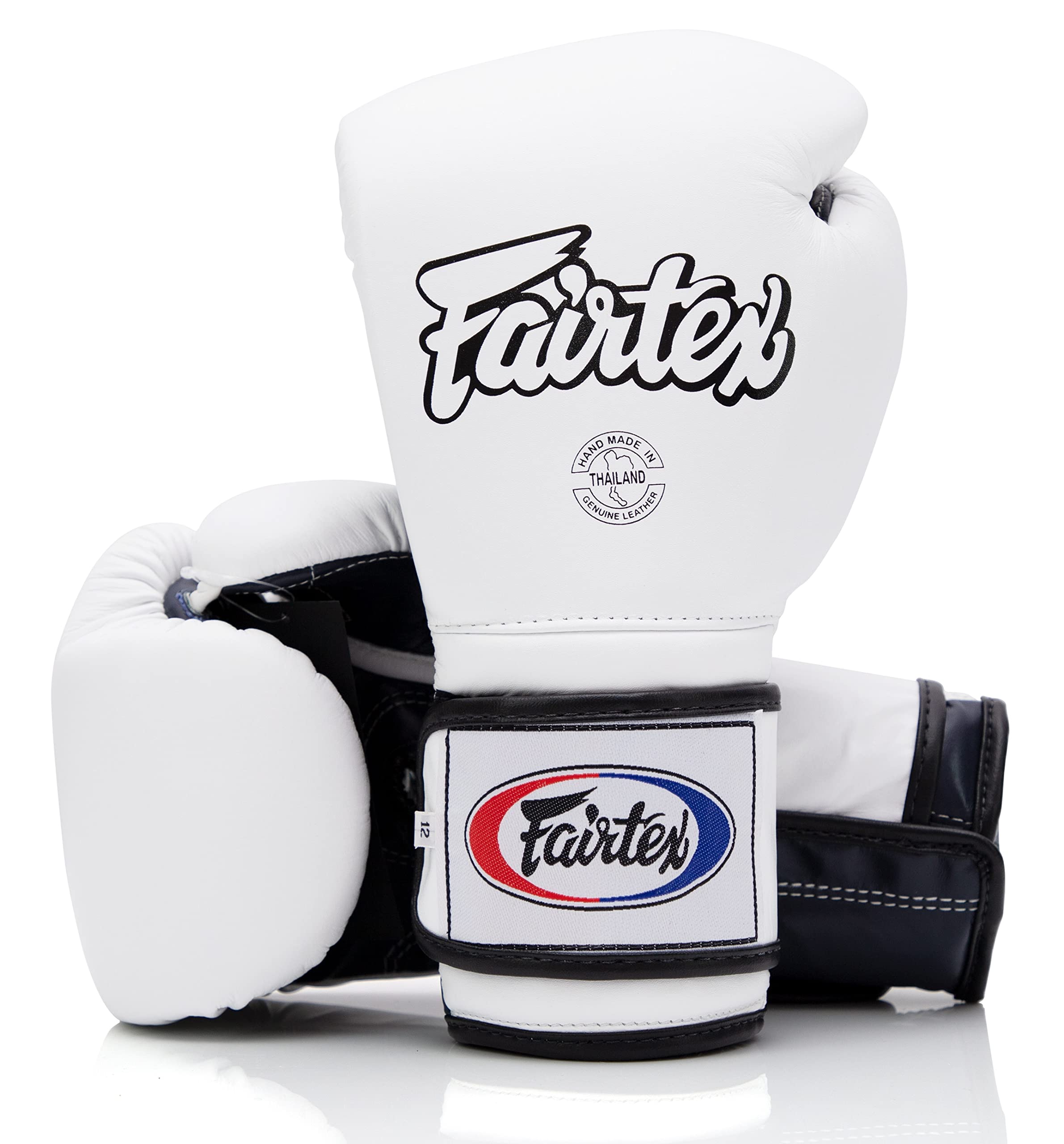 Fairtex BGV9 Muay Thai Boxing Gloves for Professionals & Trainers - Mexican Style MMA Gloves for Heavy Hitters - Lightweight Shock-Absorbent Martial Arts Training Gloves - Perfect for Sparring, Bag Work & Competition