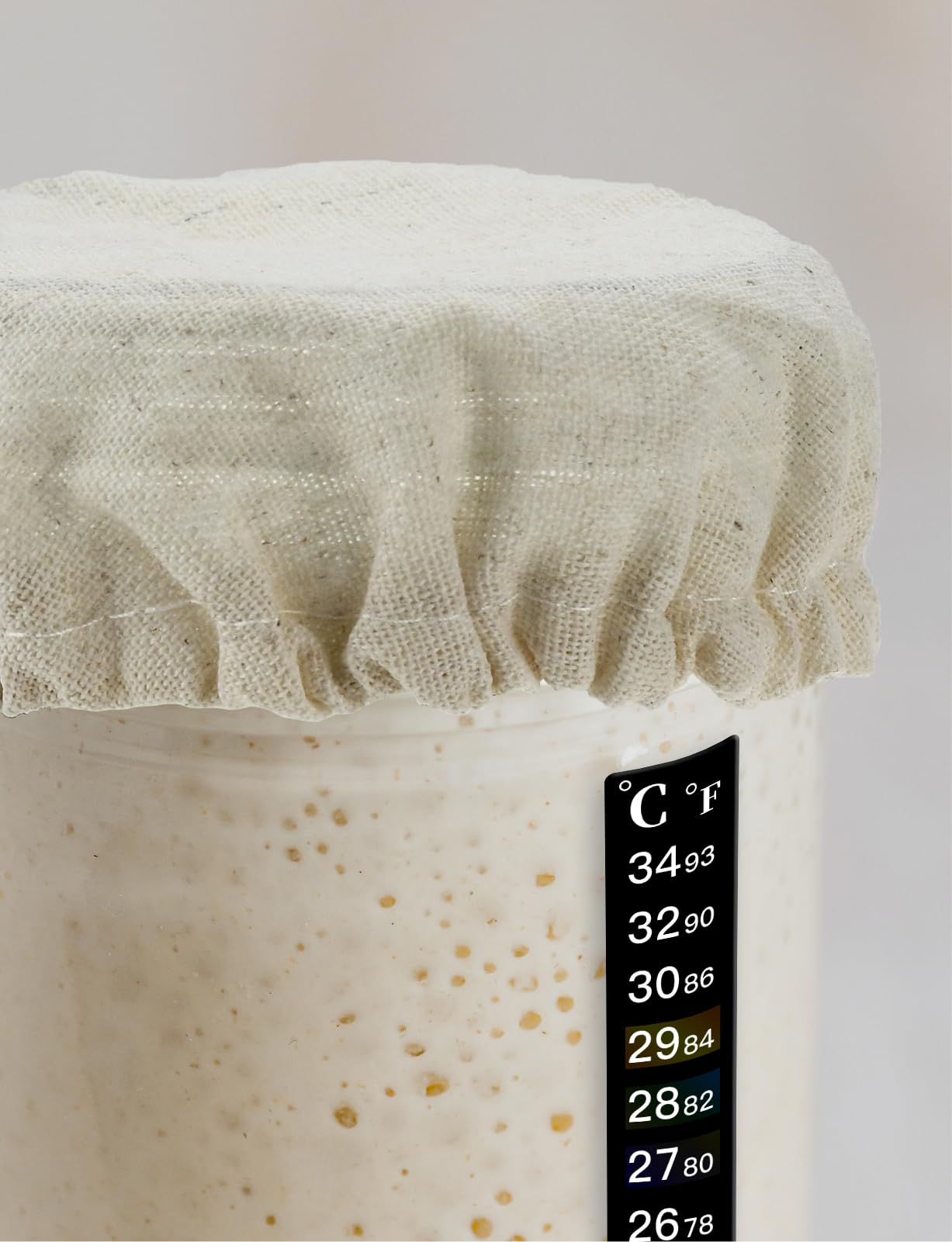 Sourdough Starter Kit - Glass Jars & Baking Supplies for Perfect Homemade Sourdough Bread | DIY Bread Making Starter Set for Beginners & Bakers | Ideal for Kitchen, Gifts & Baking Enthusiasts
