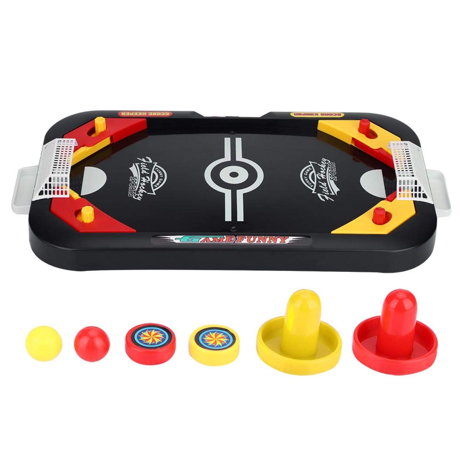 Liyeehao Desktop Hockey Game Toy - Portable Plastic Ice Hockey Set for Kids & Adults - Fun Party, Home, Travel & Camping Game for Family Entertainment