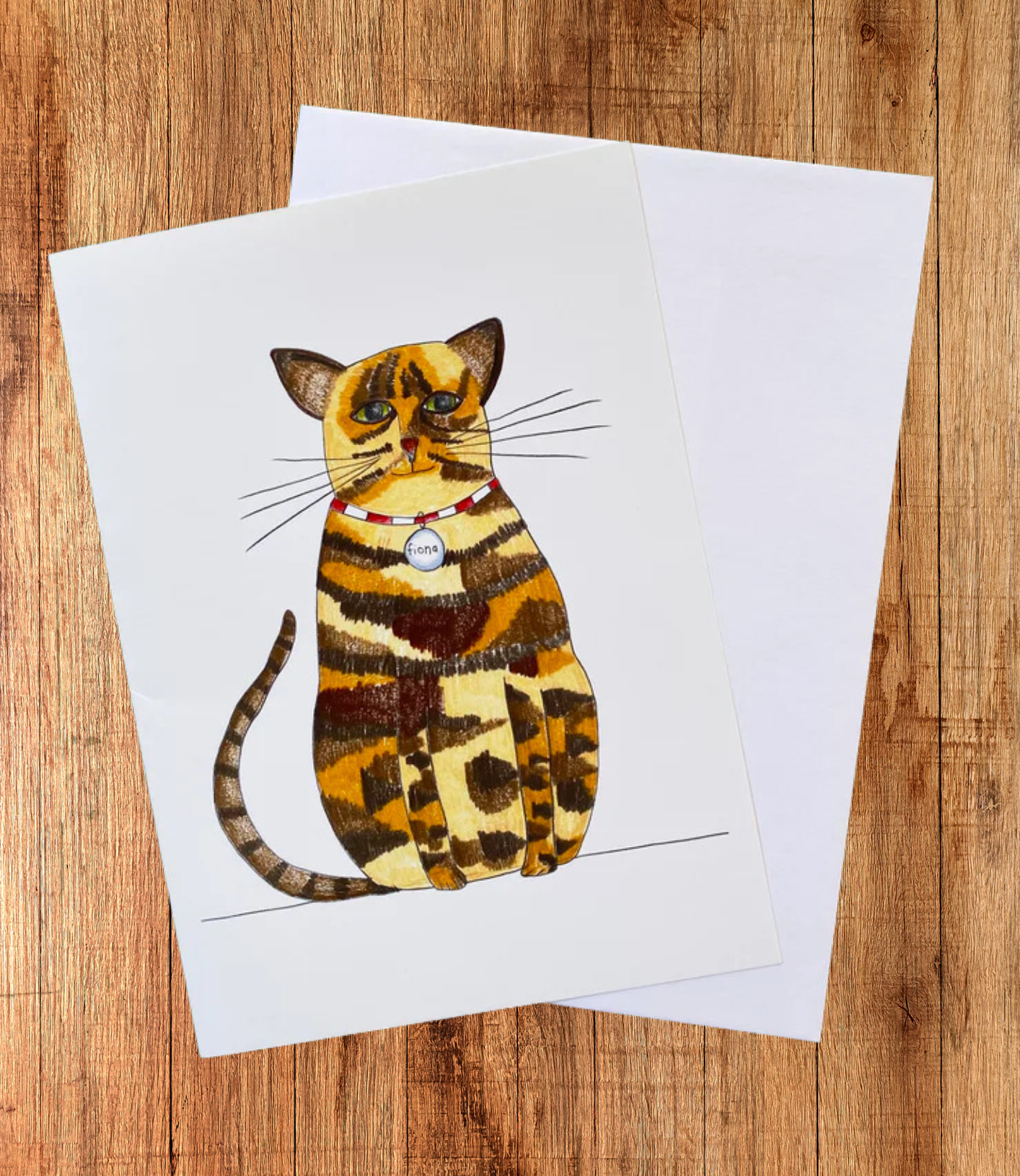 Fiona Cat Greeting Card - Cute Feline Birthday Card for Cat Lovers | Perfect for Birthdays, Anniversaries & Special Occasions