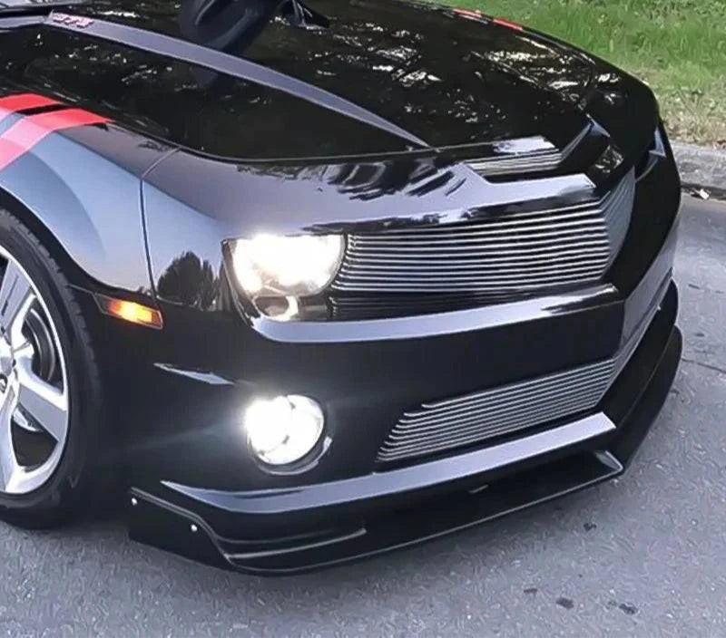 2010-2013 Chevy Camaro V8 SS Street Style Black Front Bumper Lip PU - Upgrade Your Ride for Aggressive Street Look | Perfect for Car Shows & Performance Upgrades