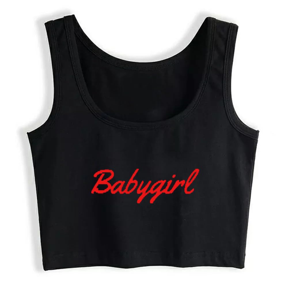Cute Baby Girl Tank Top & Crop Top Set - Trendy 'Good Girl Yes Daddy' Vest for Toddler Girls - Perfect for Playdates, Parties & Photoshoots