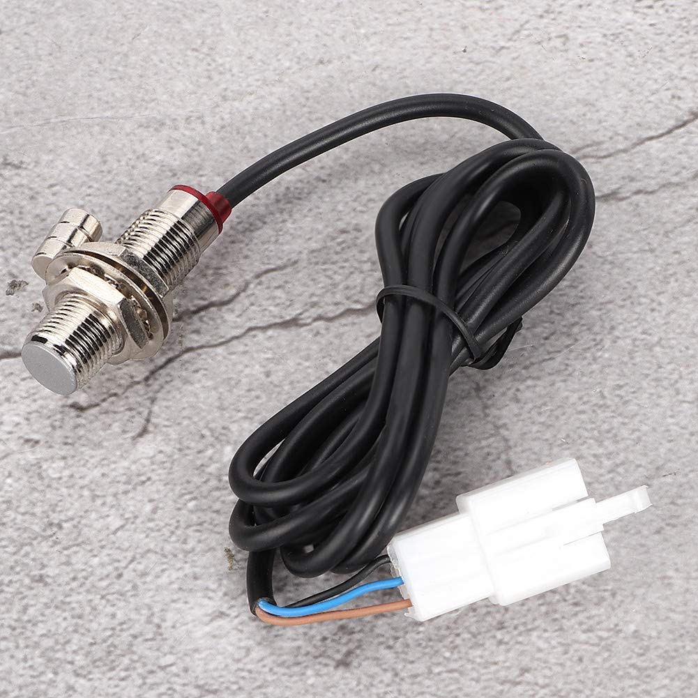 Aramox Motorcycle Speedometer Sensor Cable with 3 Magnets - Compatible with Digital Odometer & Speedometer - Perfect for Harley, Honda, Yamaha & More - Easy Installation for Accurate Speed Readings