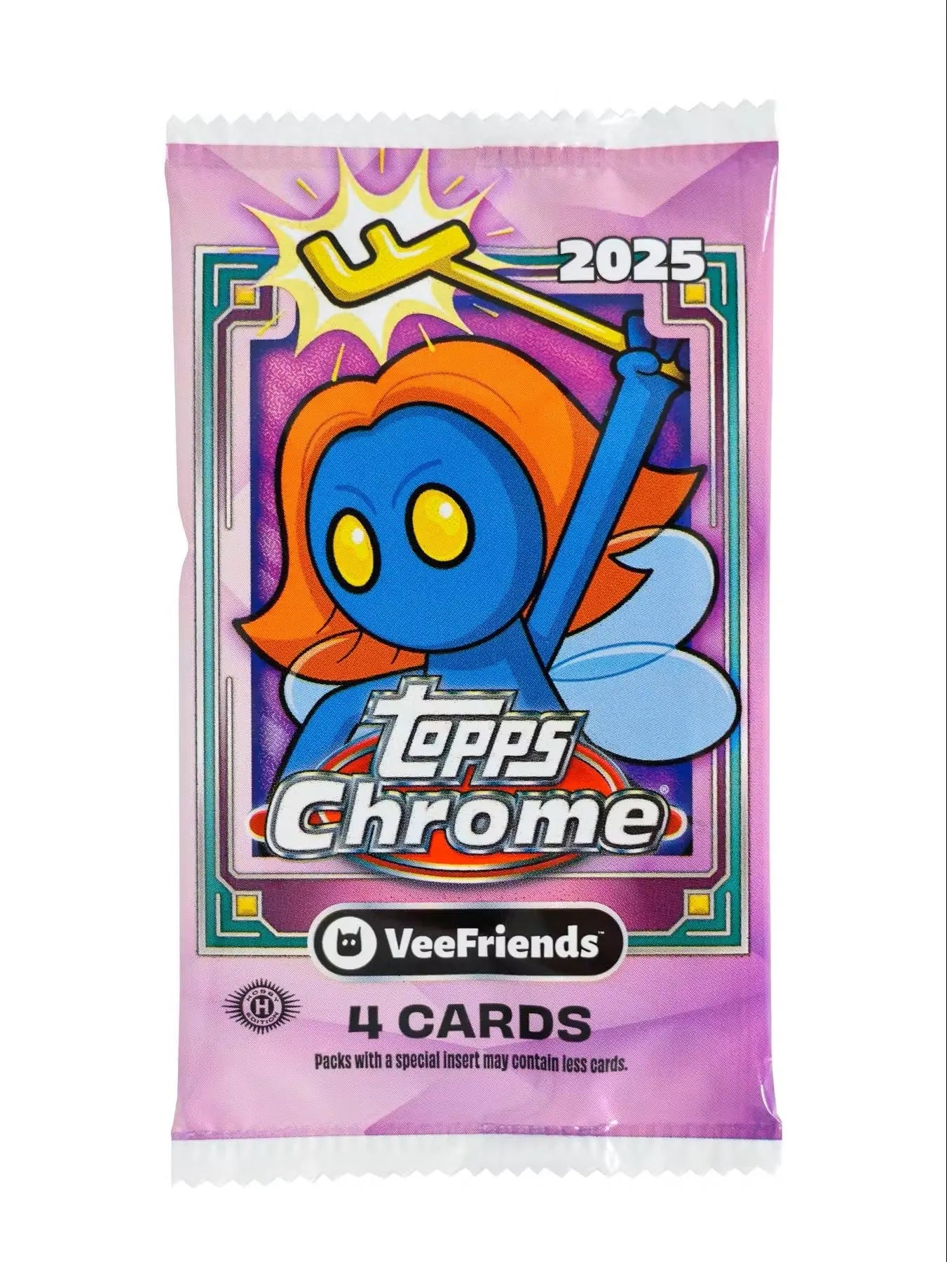 2025 Topps Chrome VeeFriends Trading Cards Hobby Pack - Single Pack for Collectors & Investors | Perfect for Gifts, Trading, and Display