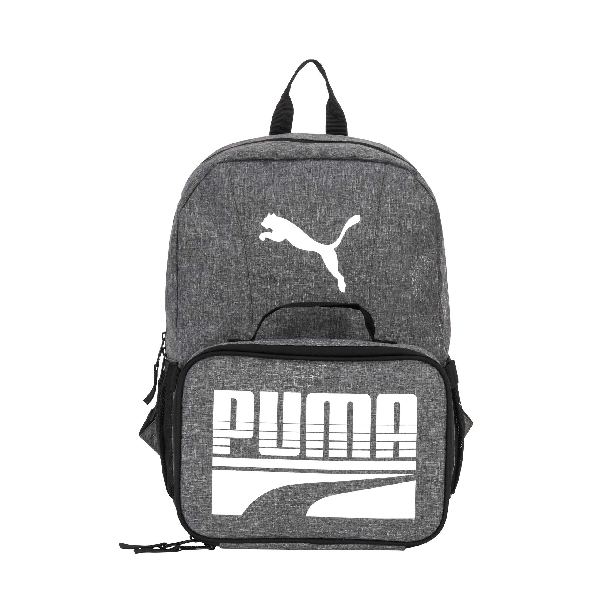 PUMA Kids' Evercat Backpack & Lunch Kit Combo Set - Durable School Backpack with Insulated Lunch Bag for Boys & Girls - Perfect for School, Travel, and Outdoor Activities