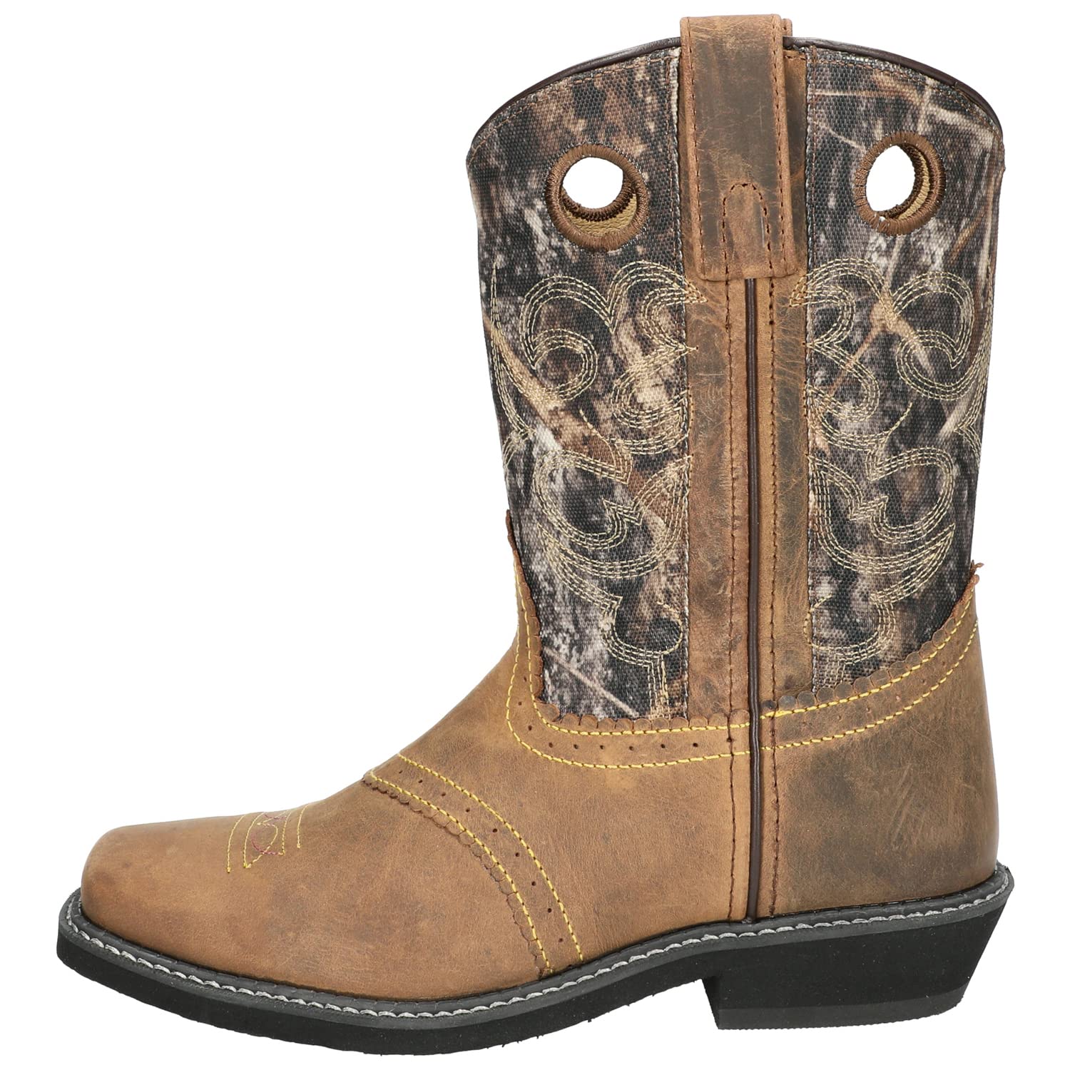 Smoky Mountain Men's Waylon Boots - Waterproof Leather Work Boots for Outdoor & Hiking - Durable Comfortable Cowboy Boots for Ranch, Construction & Casual Wear