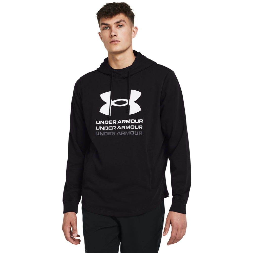 Under Armour Men's Terry Graphic Hoodie - Soft & Comfortable Pullover Sweatshirt for Casual Wear, Gym, and Outdoor Activities