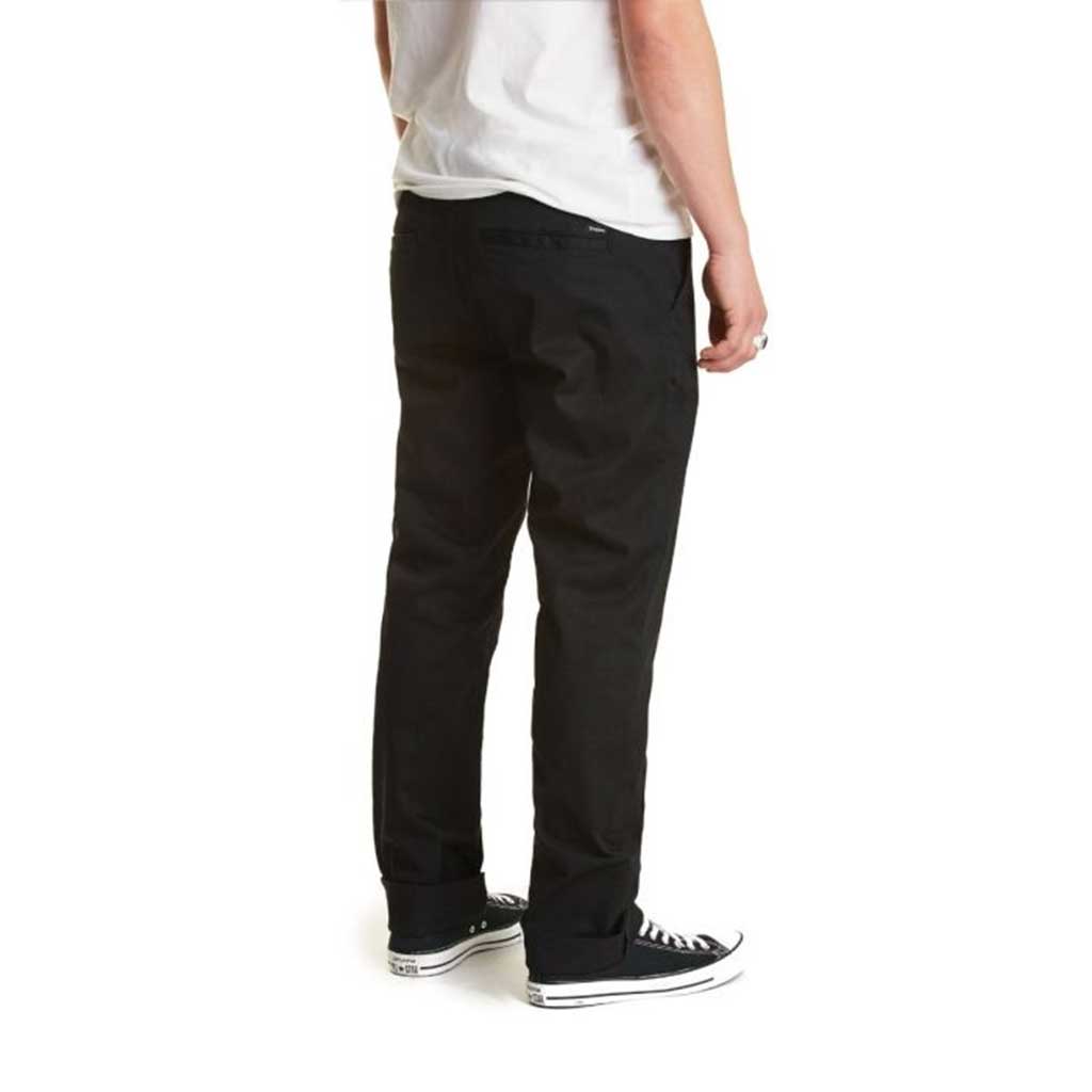 Brixton Reserve Chino Pants for Men - Classic Black Slim Fit Casual Trousers | Perfect for Office, Business, and Smart Casual Outfits
