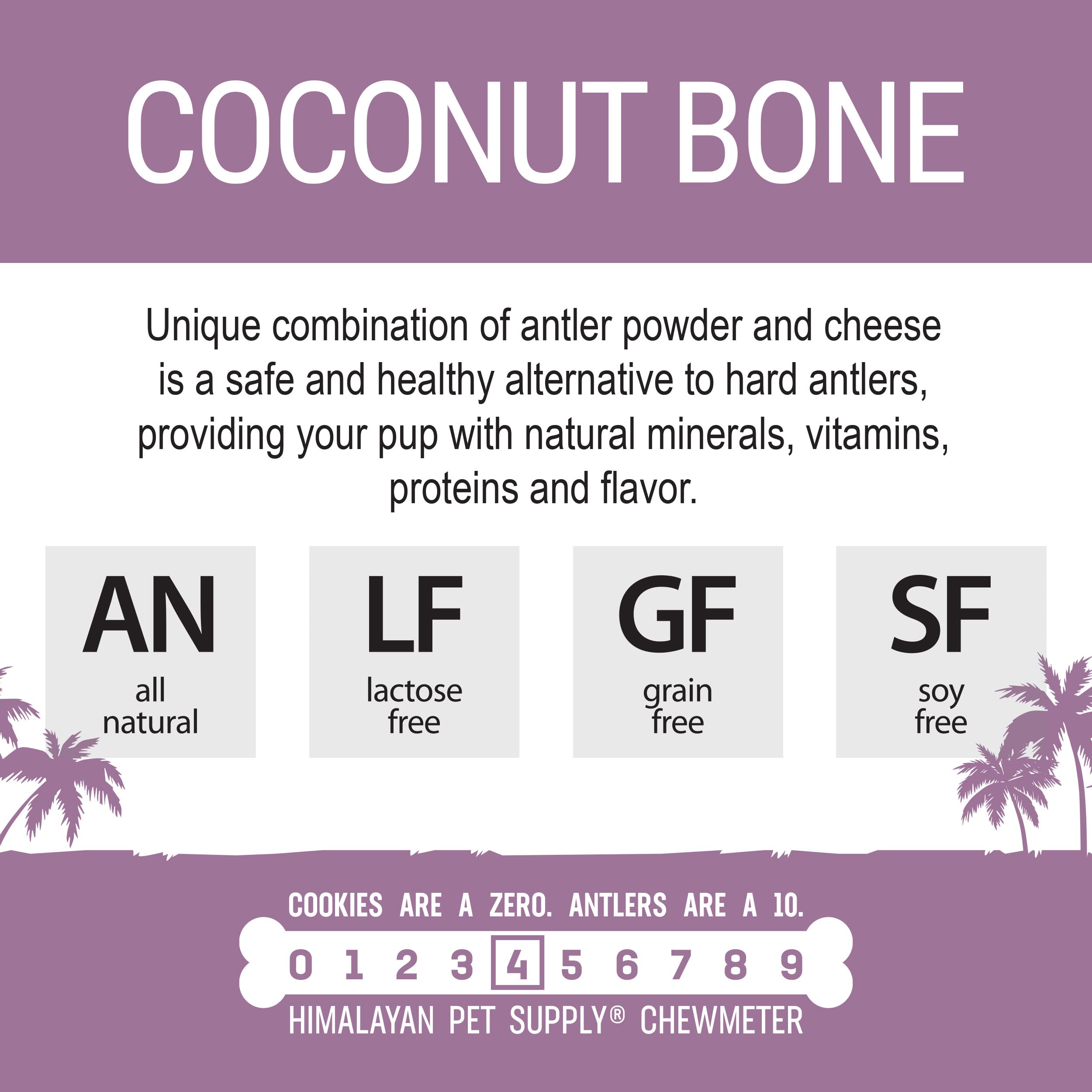 Natural Coconut & Himalayan Cheese Dog Chew - Long-Lasting, Protein-Rich, Stain-Free Dental Treat for Small Dogs Under 45 Lbs | 100% Grain-Free, Lactose-Free & Gluten-Free | Perfect for Teething, Training & Indoor Use Without Strong Odor