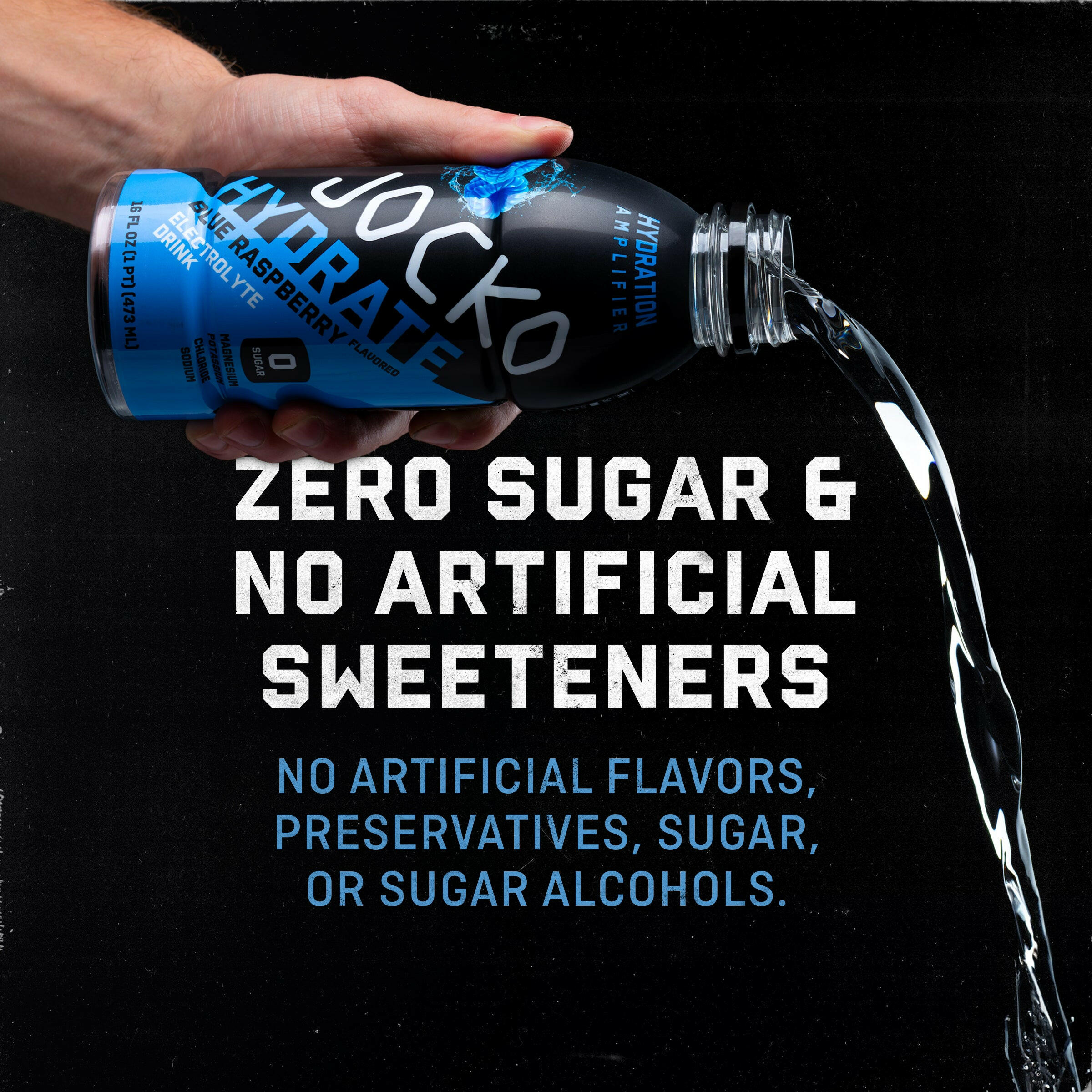 JOCKO HYDRATE Electrolyte Drink Mix - Sugar Free Hydration Powder for Workout, Gym & Recovery - Best for Athletes, Fitness & Active Lifestyle - Perfect for Post-Workout, Hiking & Sports