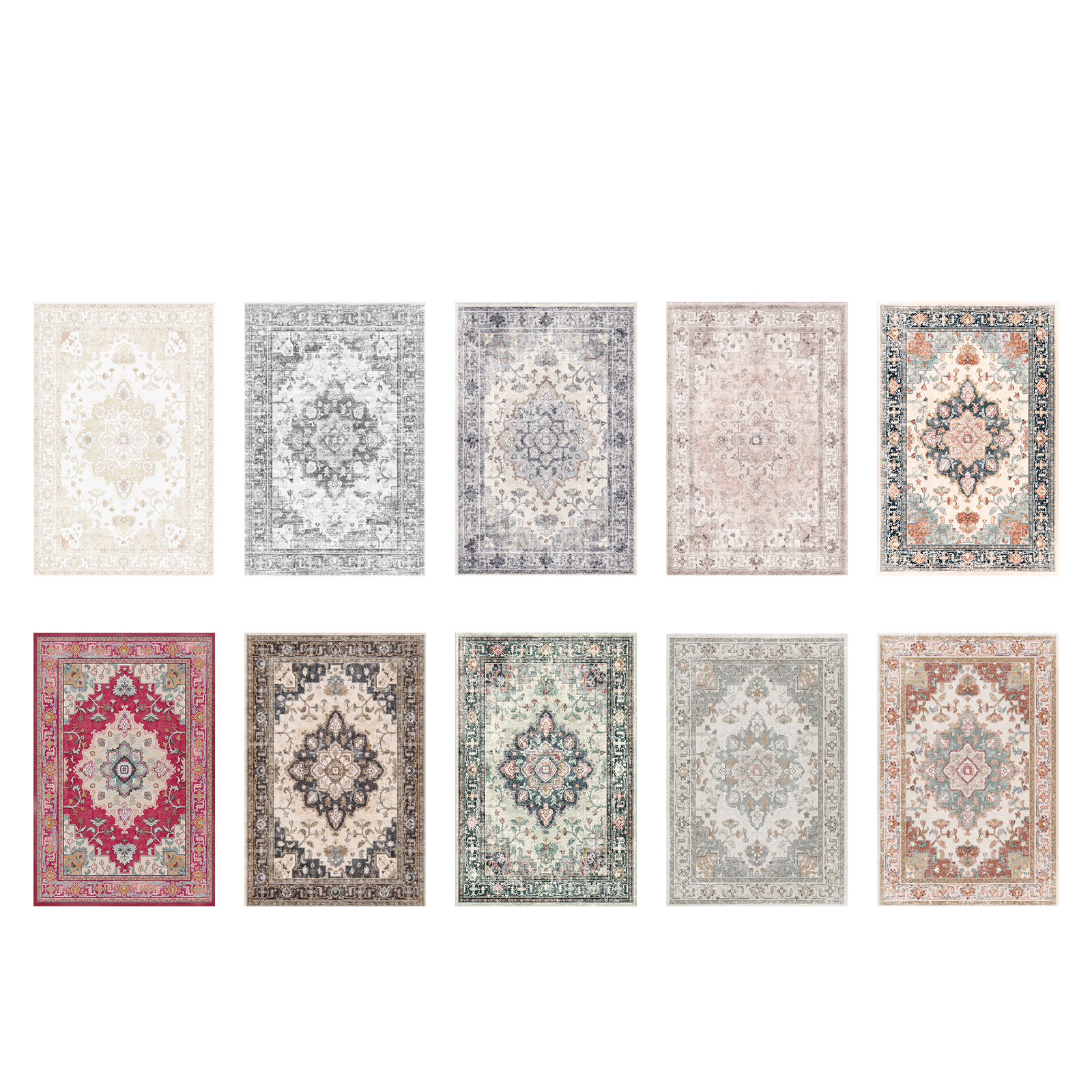 Custom Washable Rug & Carpet Sample Box - Non-Slip, Stain Resistant - Perfect for Home Decor, Living Room, Bedroom & Office