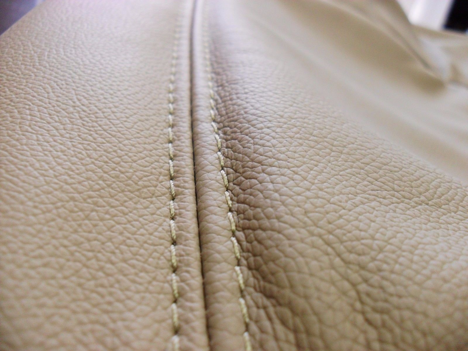 2005-2006 Ford F250 F350 Lariat Genuine Leather Bottom Seat Cover - Tan Color | Perfect for Truck Drivers & Off-Road Adventures