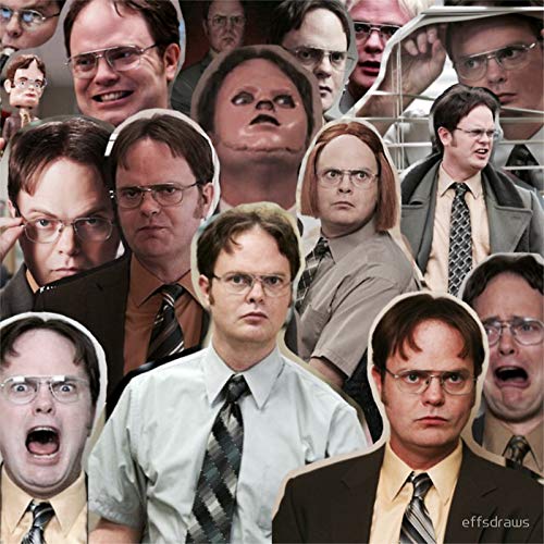 Dwight Schrute The Office Sticker - Waterproof Vinyl Decal for Cars, Laptops, Windows, Trucks & Walls - Perfect for Fans, Gifts & Office Decor