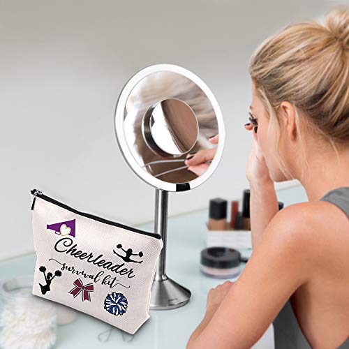 KUIYAI Cheerleader Survival Kit - Portable Travel Toiletry & Makeup Bag for Cheerleading Gifts, Sports Team Accessories | Perfect for Competitions, Gyms & Travel Essentials