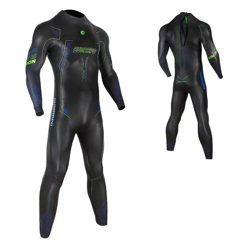 Men's Triathlon Wetsuit for Swimming - NJOY High-Performance Triathlon Wetsuit for Competitive Swimming, Open Water Training & Triathlon Races