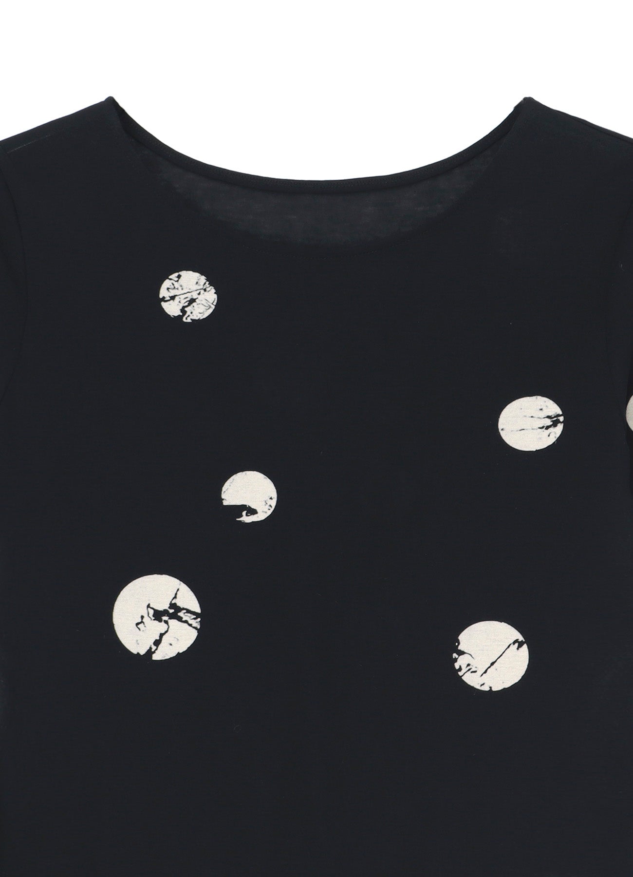 Discharging Dot Short Sleeve Round Neck T-Shirt - Casual Comfort for Everyday Wear, Gym, and Outdoor Activities