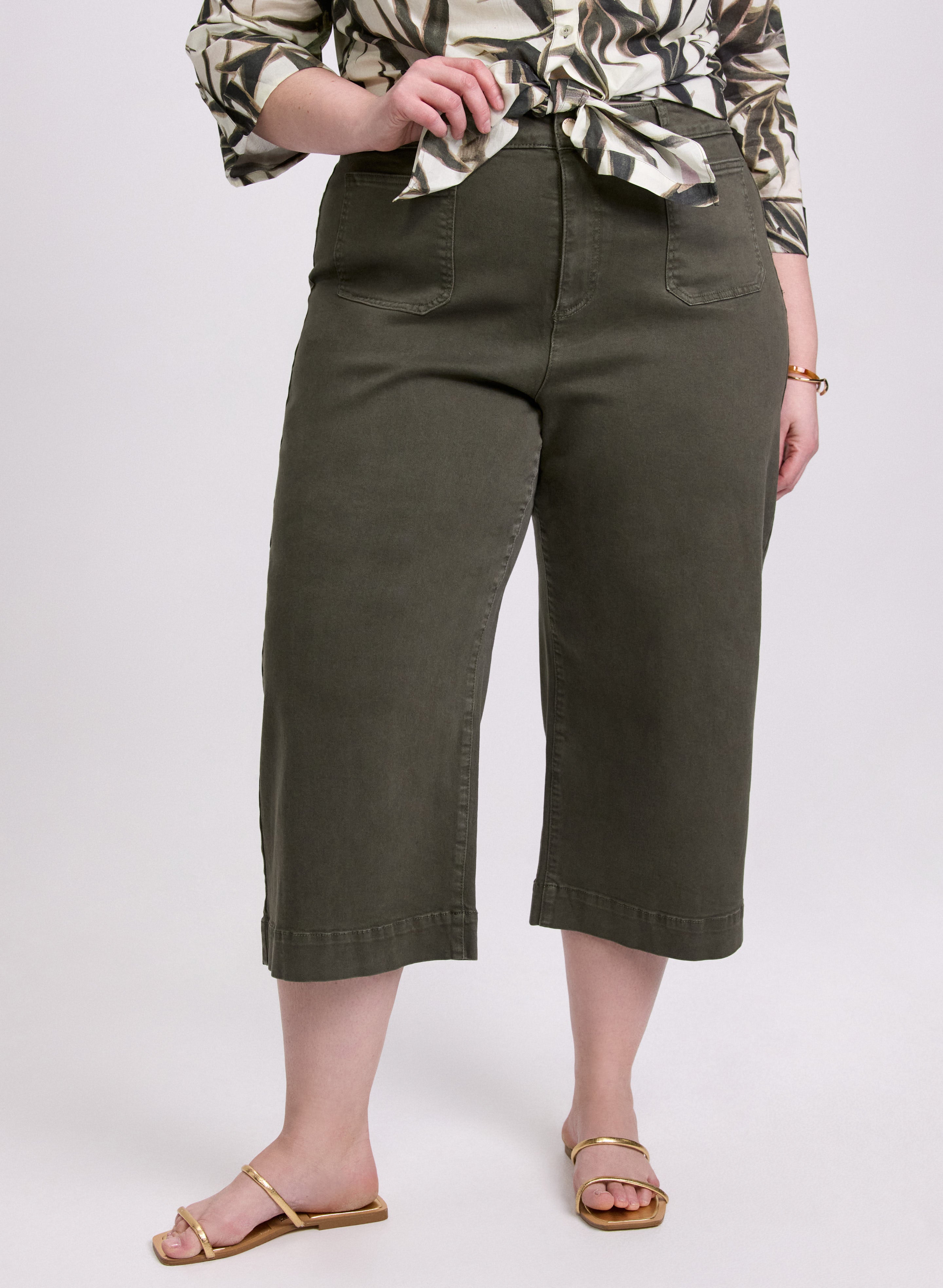 Stylish High Waist Cropped Wide Leg Jeans for Women - Trendy Comfortable Denim Pants for Casual Outfits & Summer Fashion