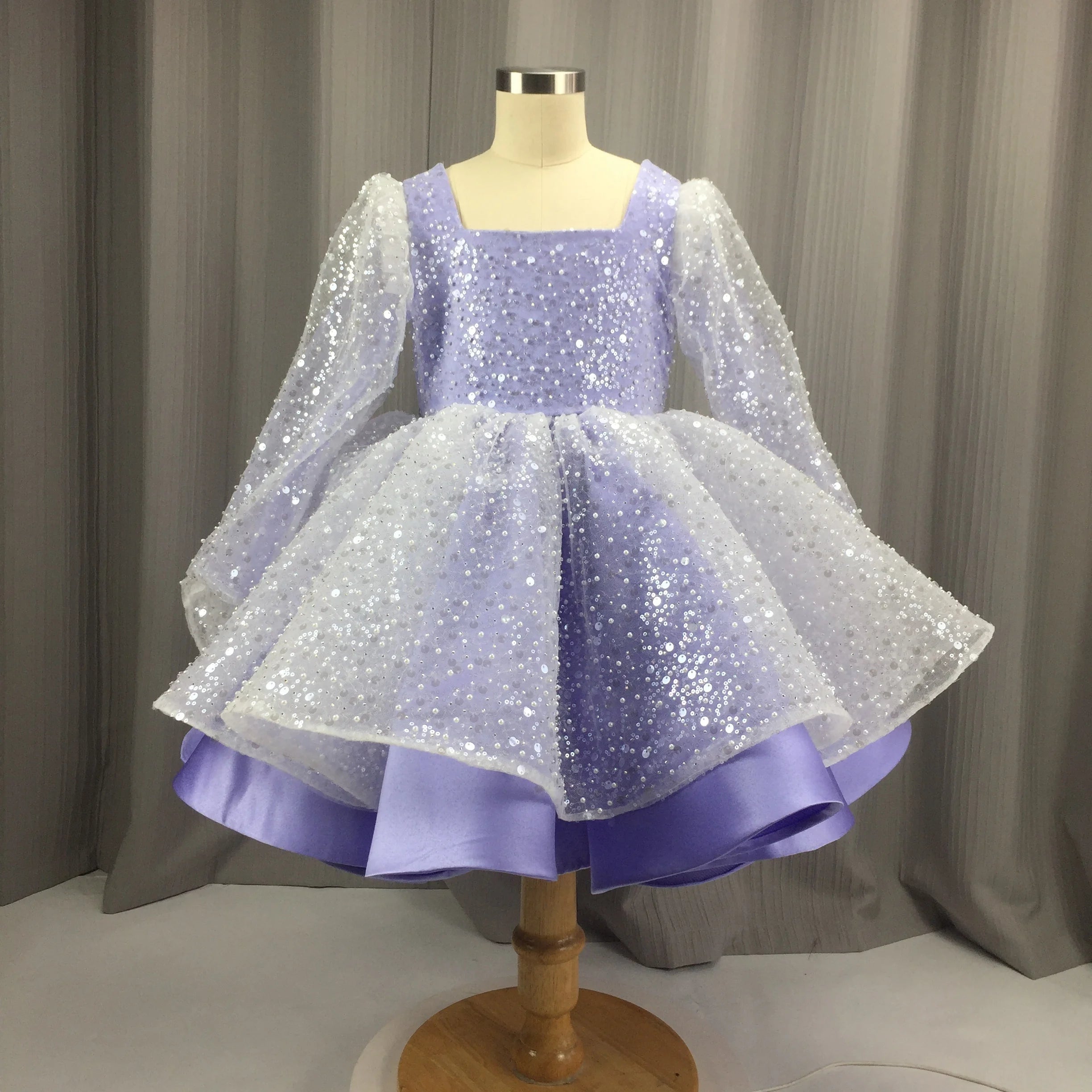 Sparkly Sequins Baby Girl Party Dress - Toddler Princess Performance Gown for Birthday & Special Occasions | Perfect for Pageants, Dance Recitals & Holiday Celebrations