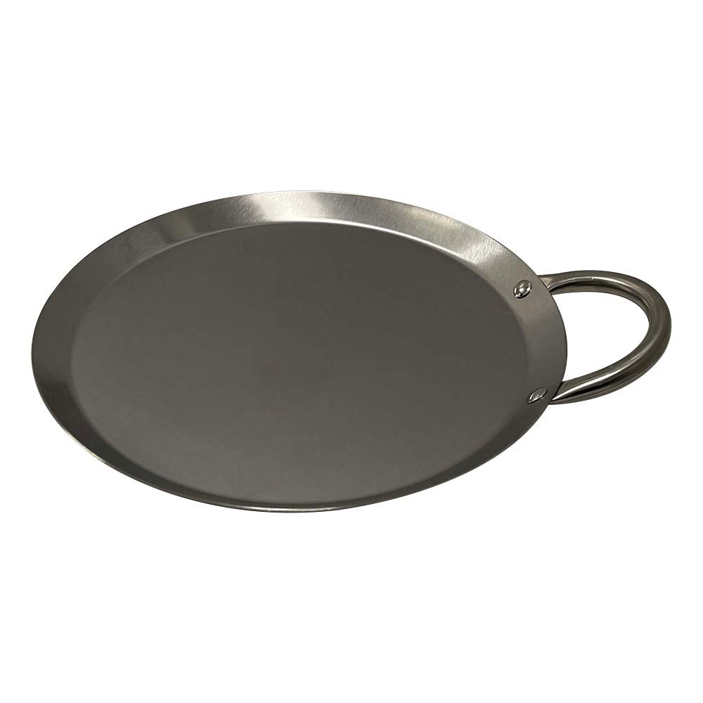 Prolinemax 11-Inch Stainless Steel Round Serving Tray - Tortilla Warmer & Food Serving Platter for Parties, Restaurants, and Home Entertaining