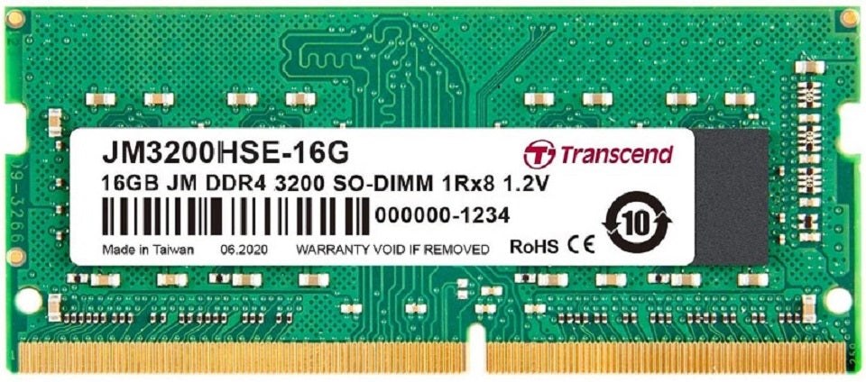 JM DDR4 3200MHz CL22 260-Pin SODIMM Laptop RAM Memory Upgrade - Boost Performance for Gaming, Video Editing & Multitasking