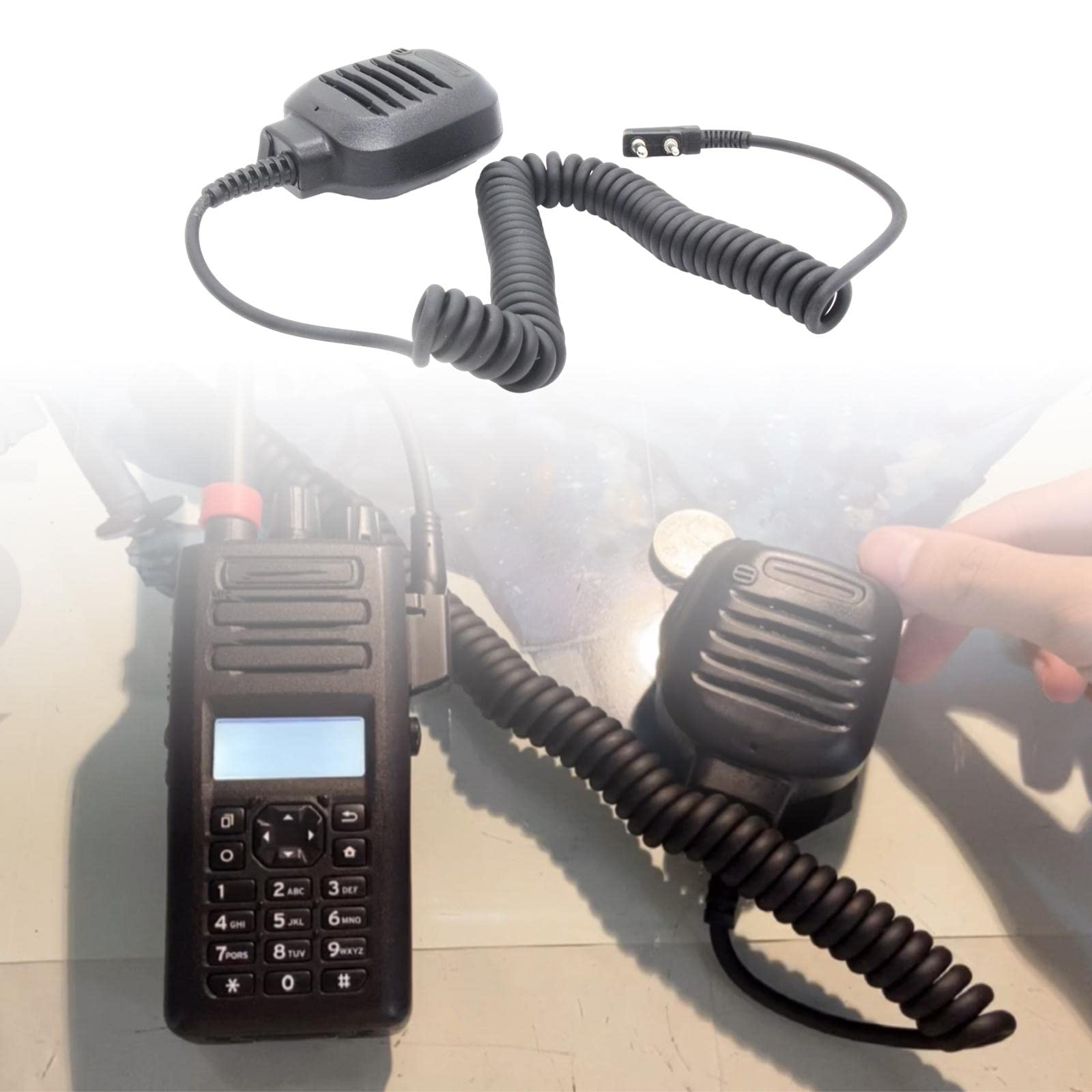 MERISHOPP Portable Remote Speaker Microphone for Kpg48D TK-248 348 Kpg87D Ham Radio - Durable Wireless Mic with Clear Sound for Amateur Radio, CB Radio, and Two-Way Radios - Perfect for Outdoor Adventures, Emergency Communication, and Professional Use