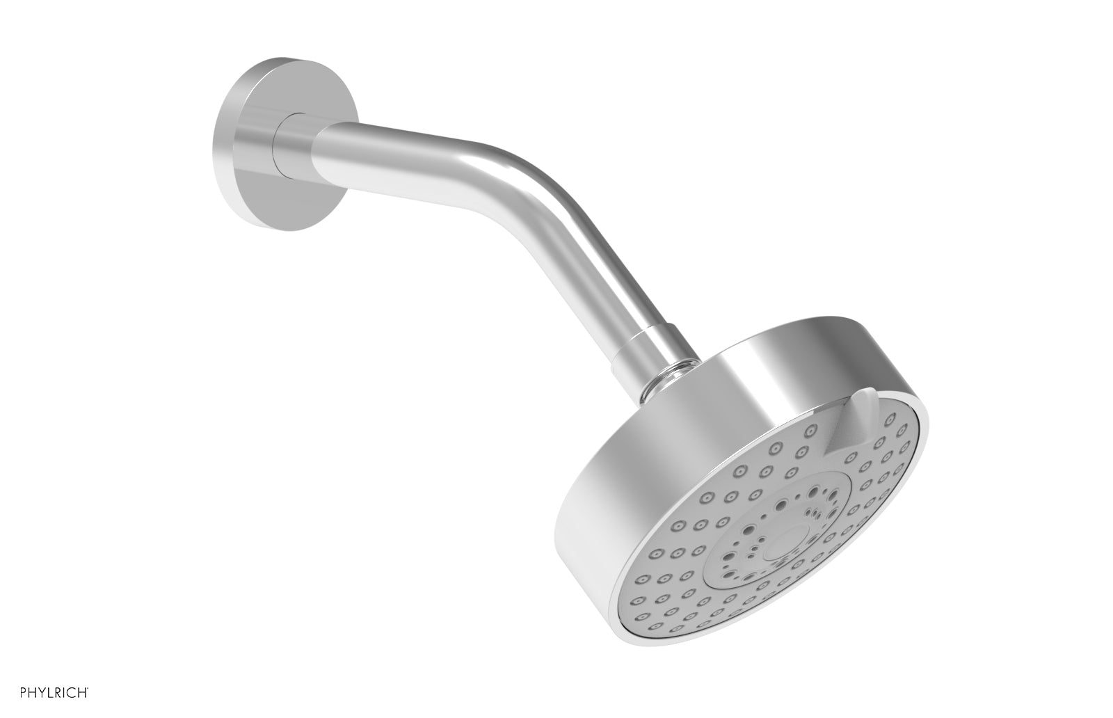 4 1/2 Inch Modern Rainfall Shower Head with 3 Spray Modes - High Pressure Water Saving Bathroom Fixture for Spa-Like Shower Experience