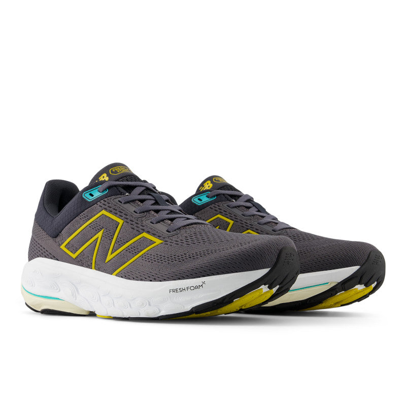 New Balance 860v14 Running Shoes for Men - Black/Grey | Lightweight Cushioned Support for Long-Distance Running & Gym Workouts