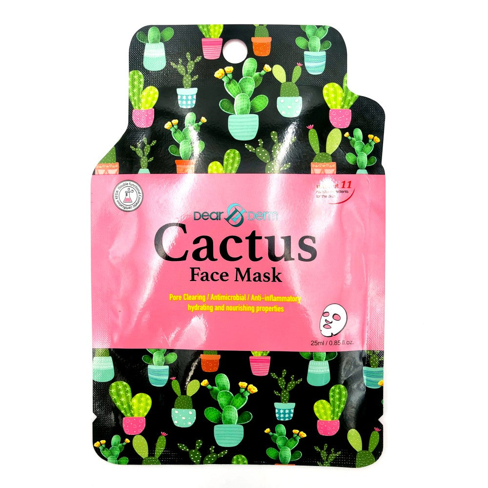 Cactus Face Mask - Soft & Breathable for Daily Use, Outdoor Activities & Skincare - Hypoallergenic & Reusable